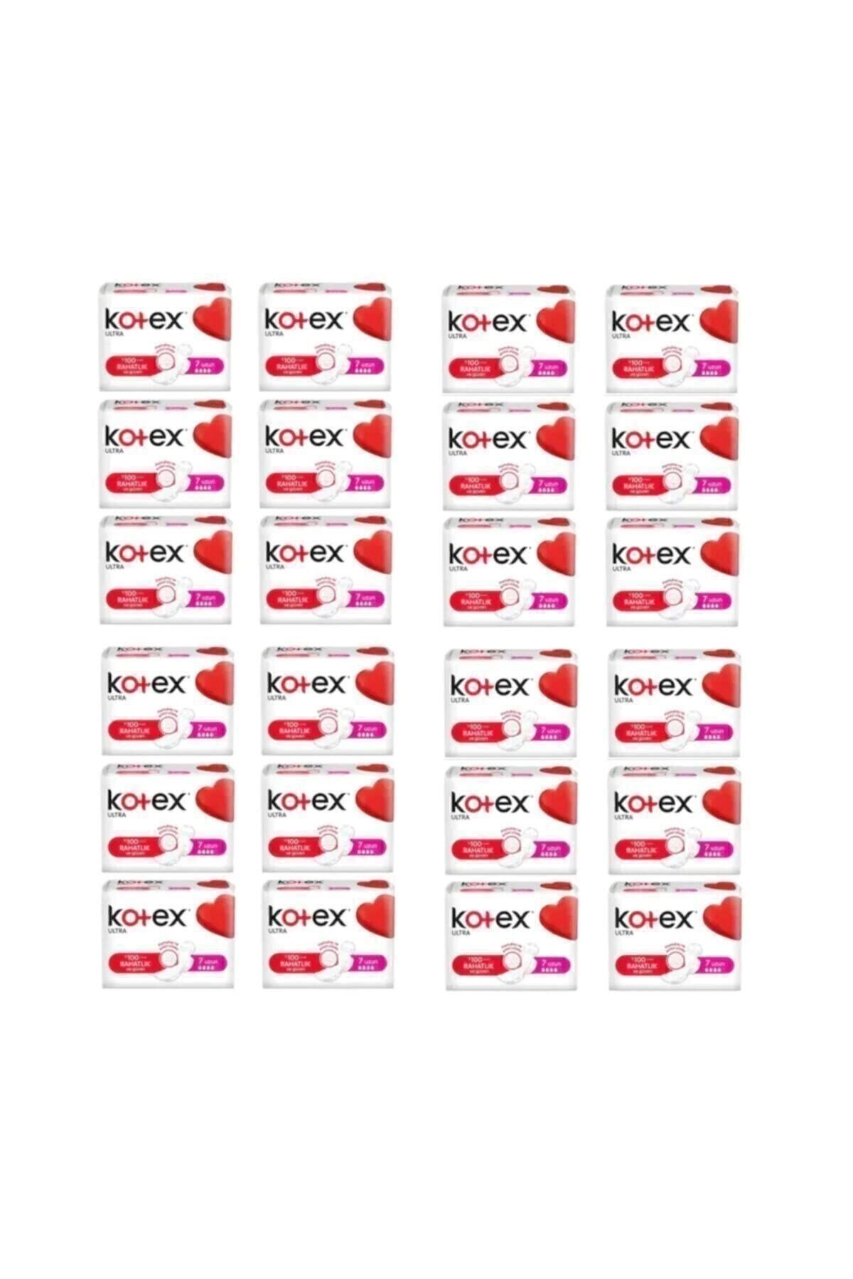 Kotex Tekli Uzun Hijyenik Ped 7'li (24 adet)