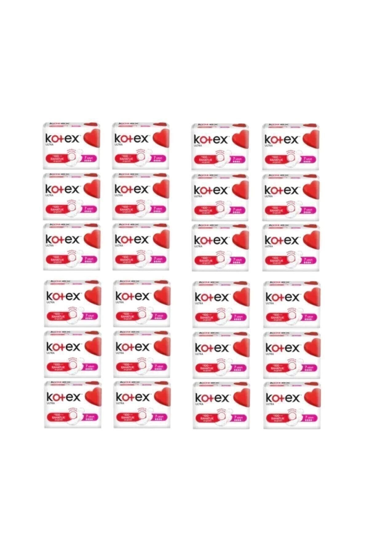Kotex Tekli Uzun Hijyenik Ped 7'li (24 adet)