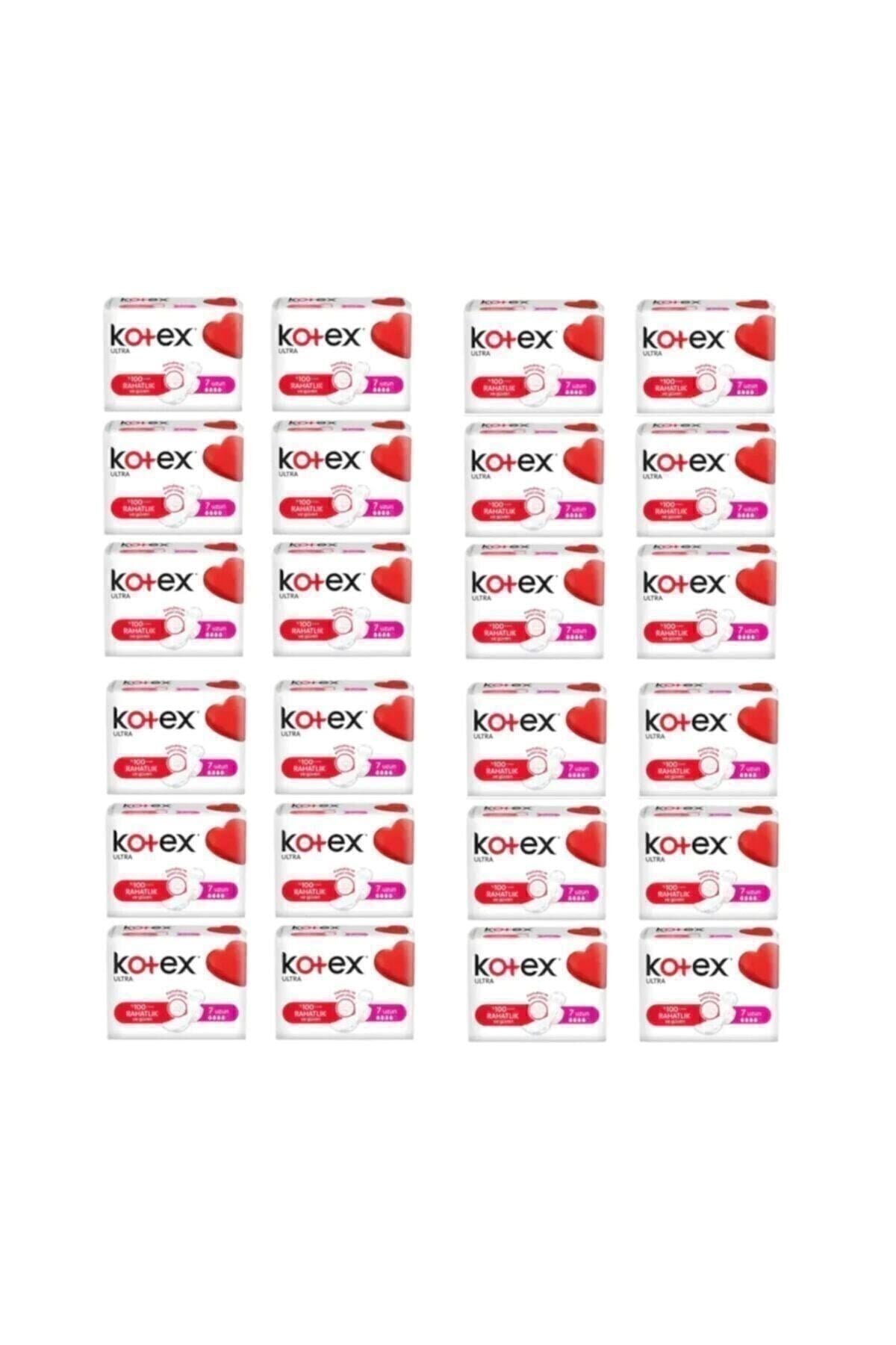 Kotex Tekli Uzun Hijyenik Ped 7'li (24 adet)