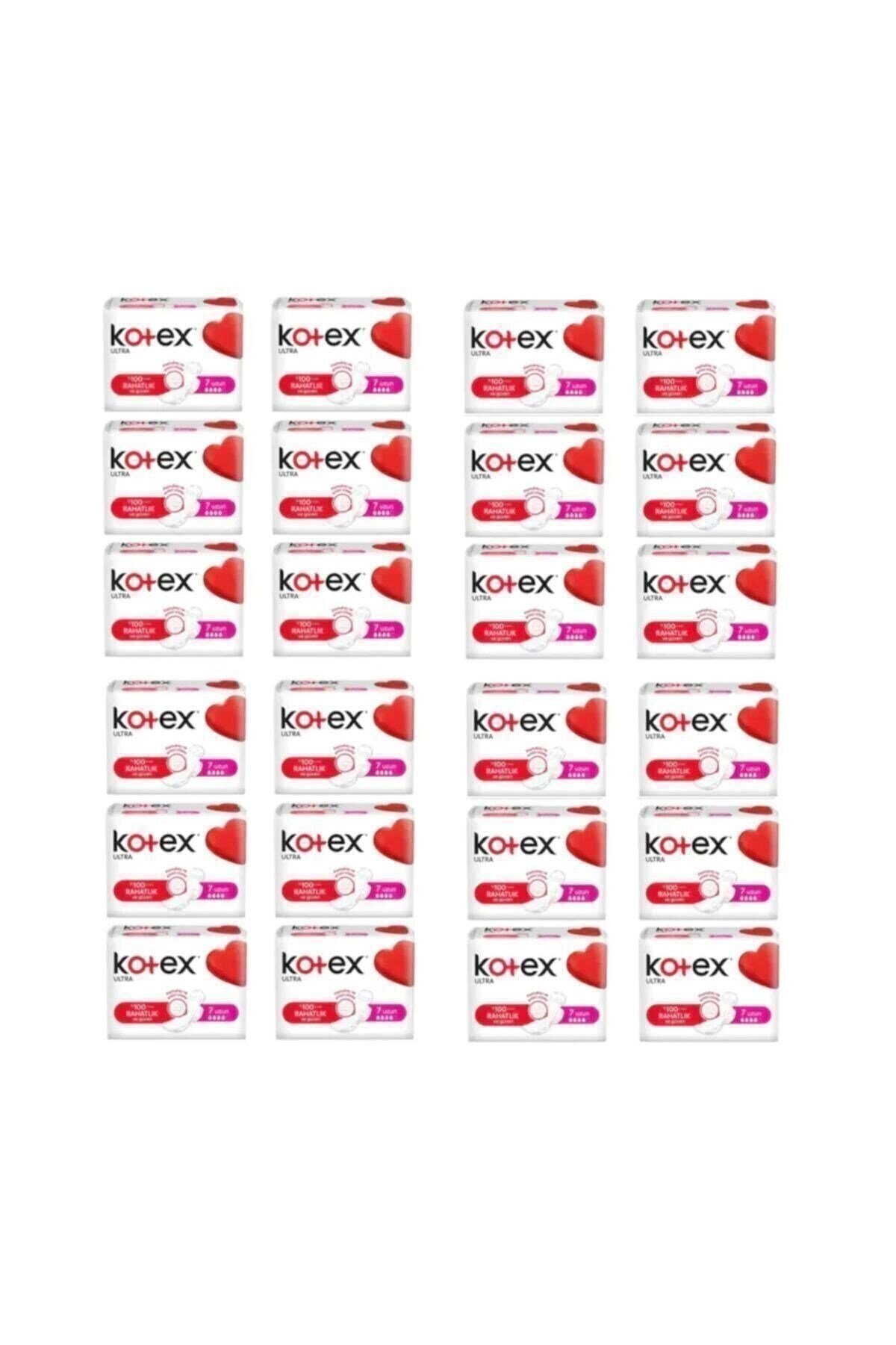 Kotex Tekli Uzun Hijyenik Ped 7'li (24 adet)