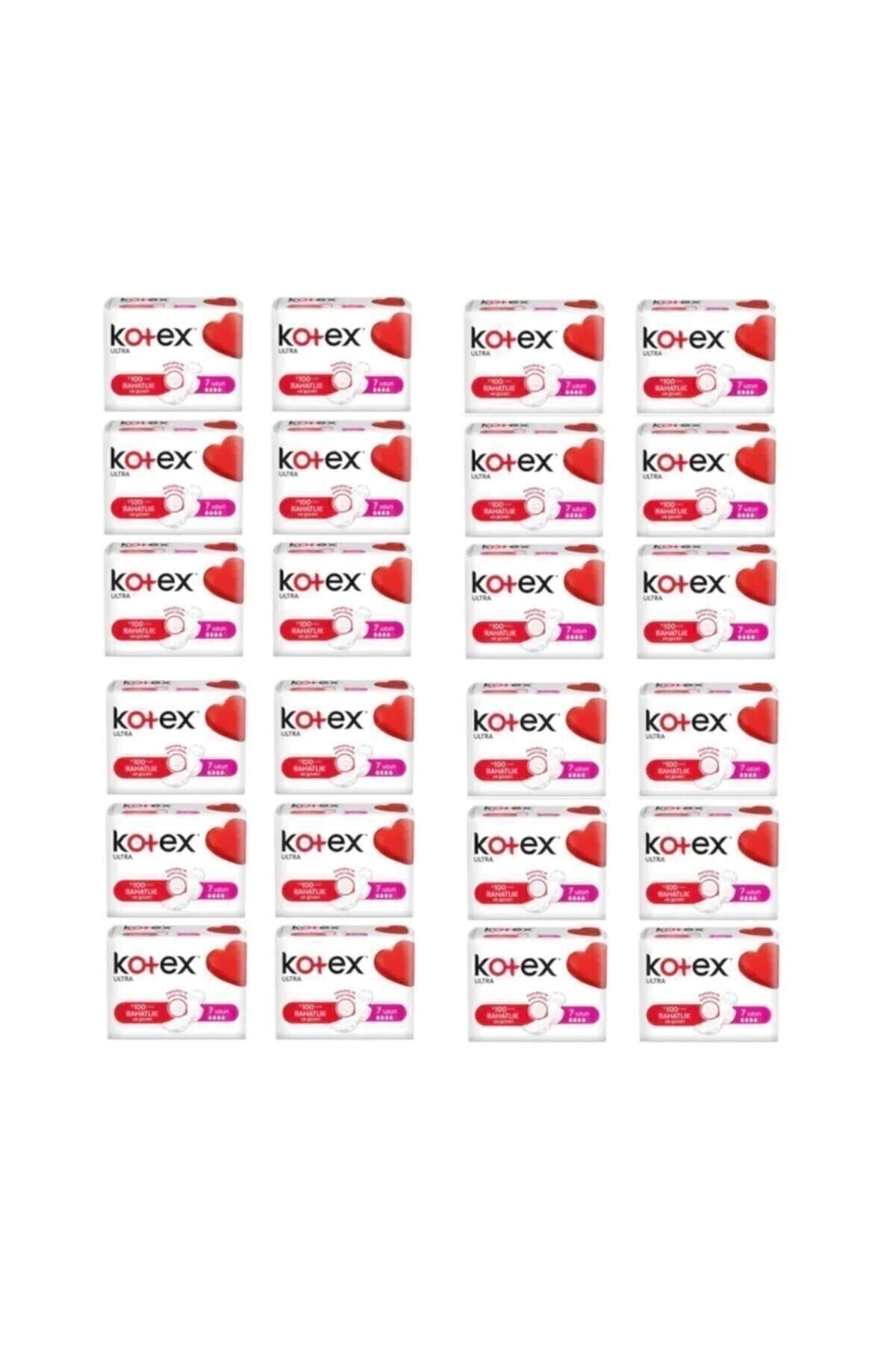 Kotex Tekli Uzun Hijyenik Ped 7'li (24 adet)