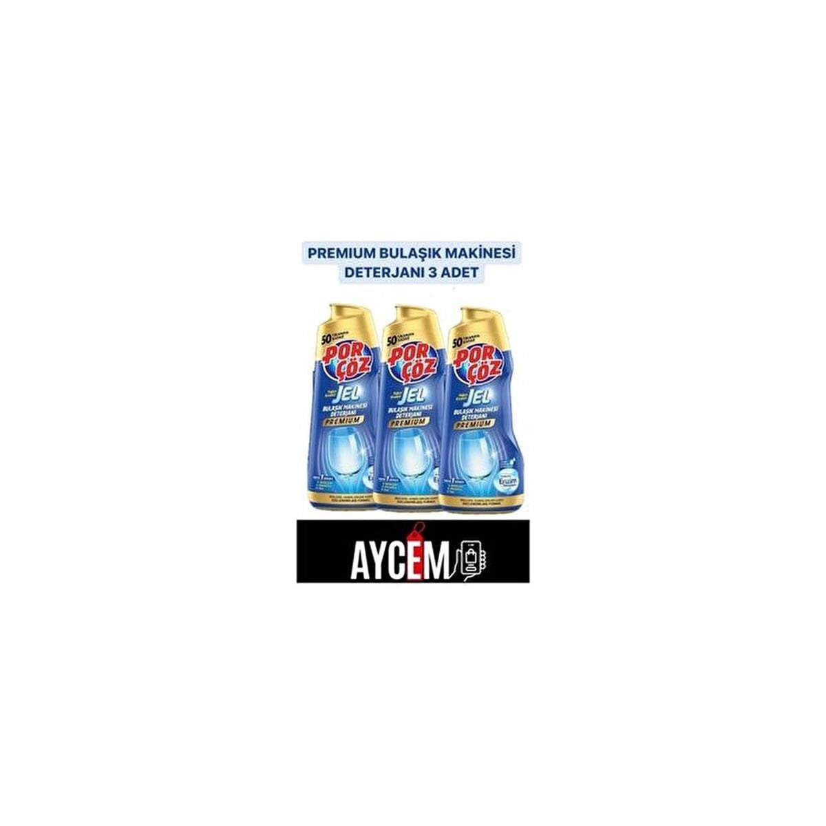 Porçöz Premium Bulaşık Makinesi Deterjanı 900 ml (3 adet) 