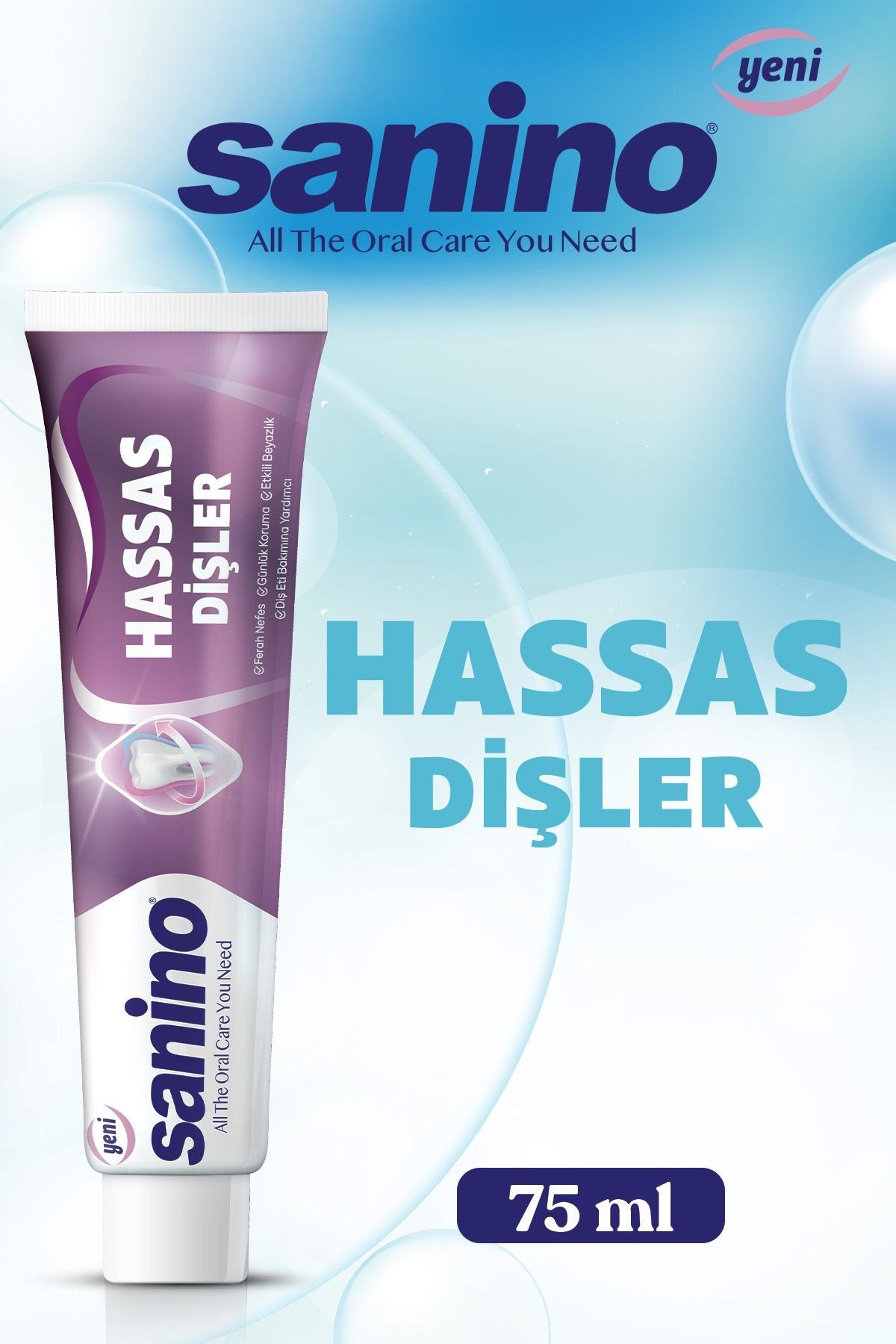 Sanino Hassas Dişler Diş Macunu 75 ml (6 adet)