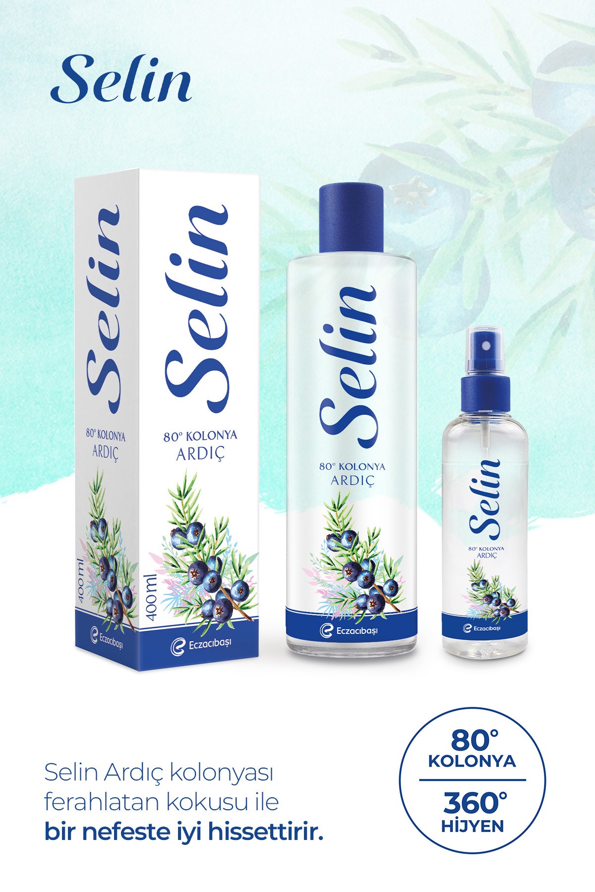 Selin Ardıç Kolonyası 400 ml (2 adet)