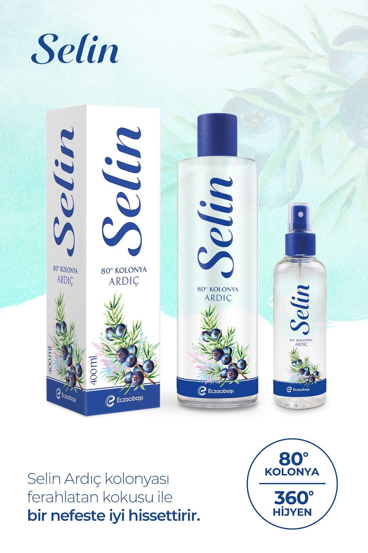 Selin Ardıç Kolonyası 400 ml (2 adet)