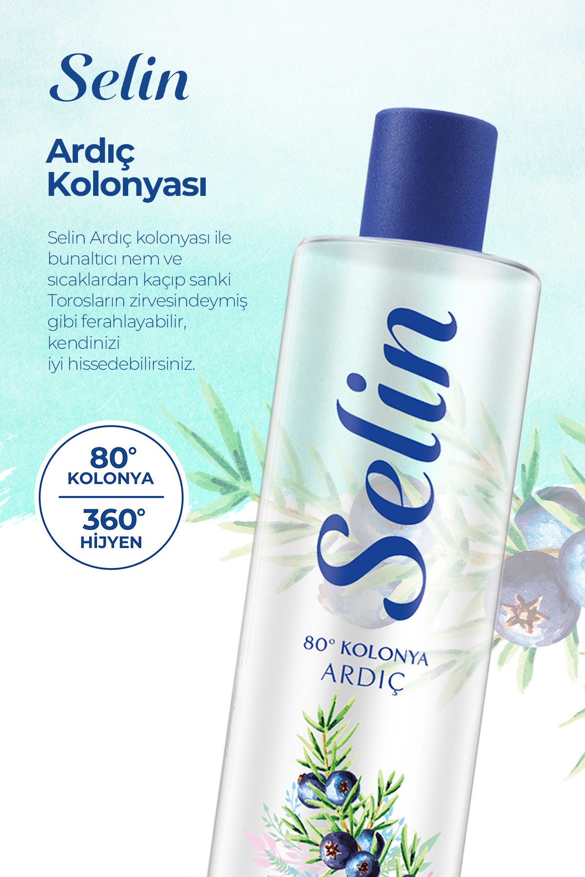 Selin Ardıç Kolonyası 400 ml (2 adet)