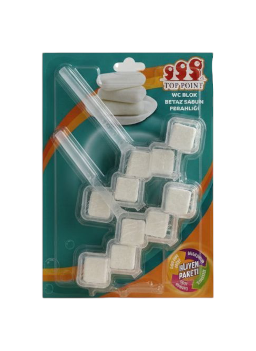 Top Point WC Blok Beyaz Sabun Ferahlığı 50 g (2 adet)  