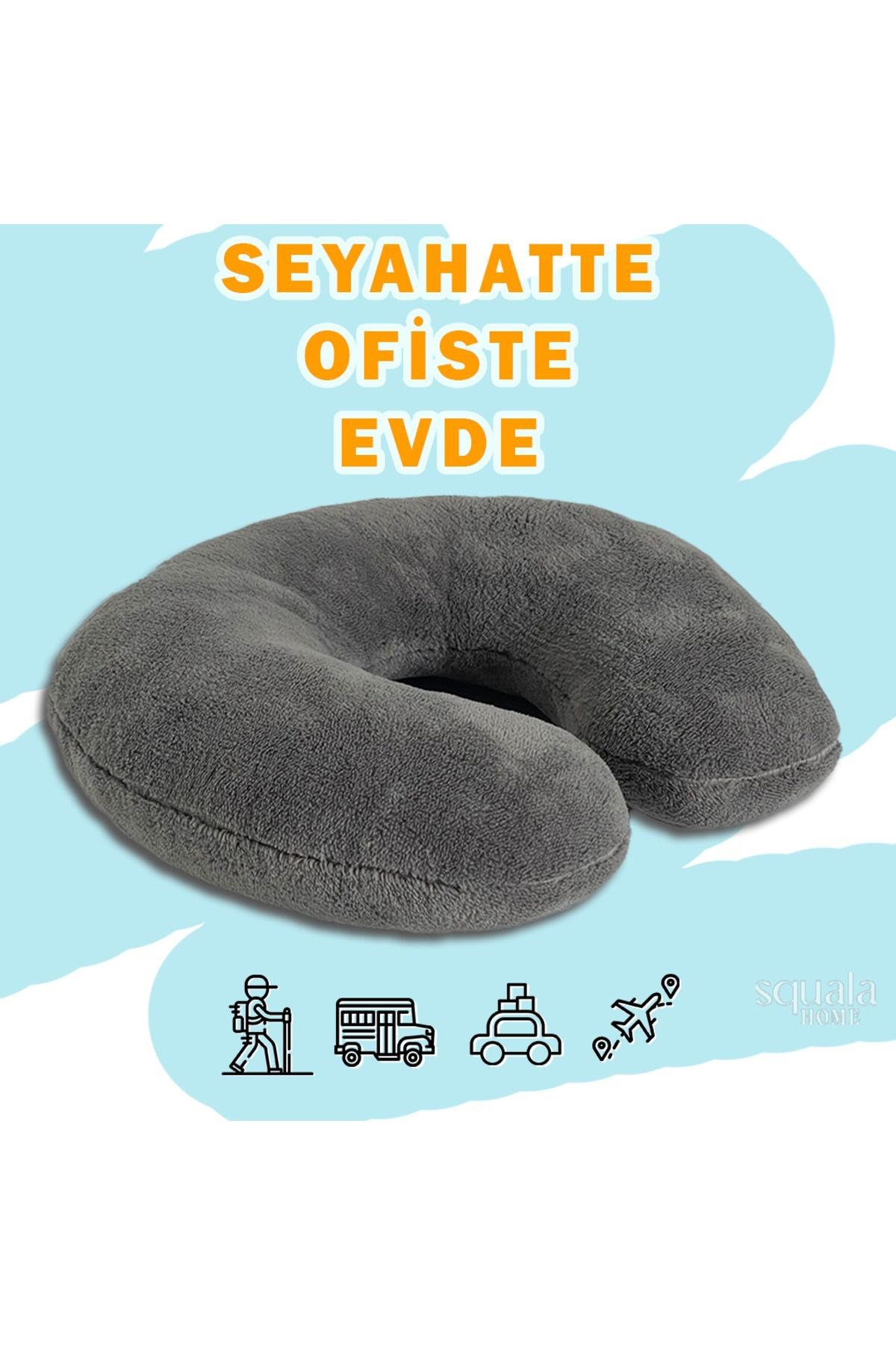 Wellmop Seyahat Boyun Yastığı - Gri