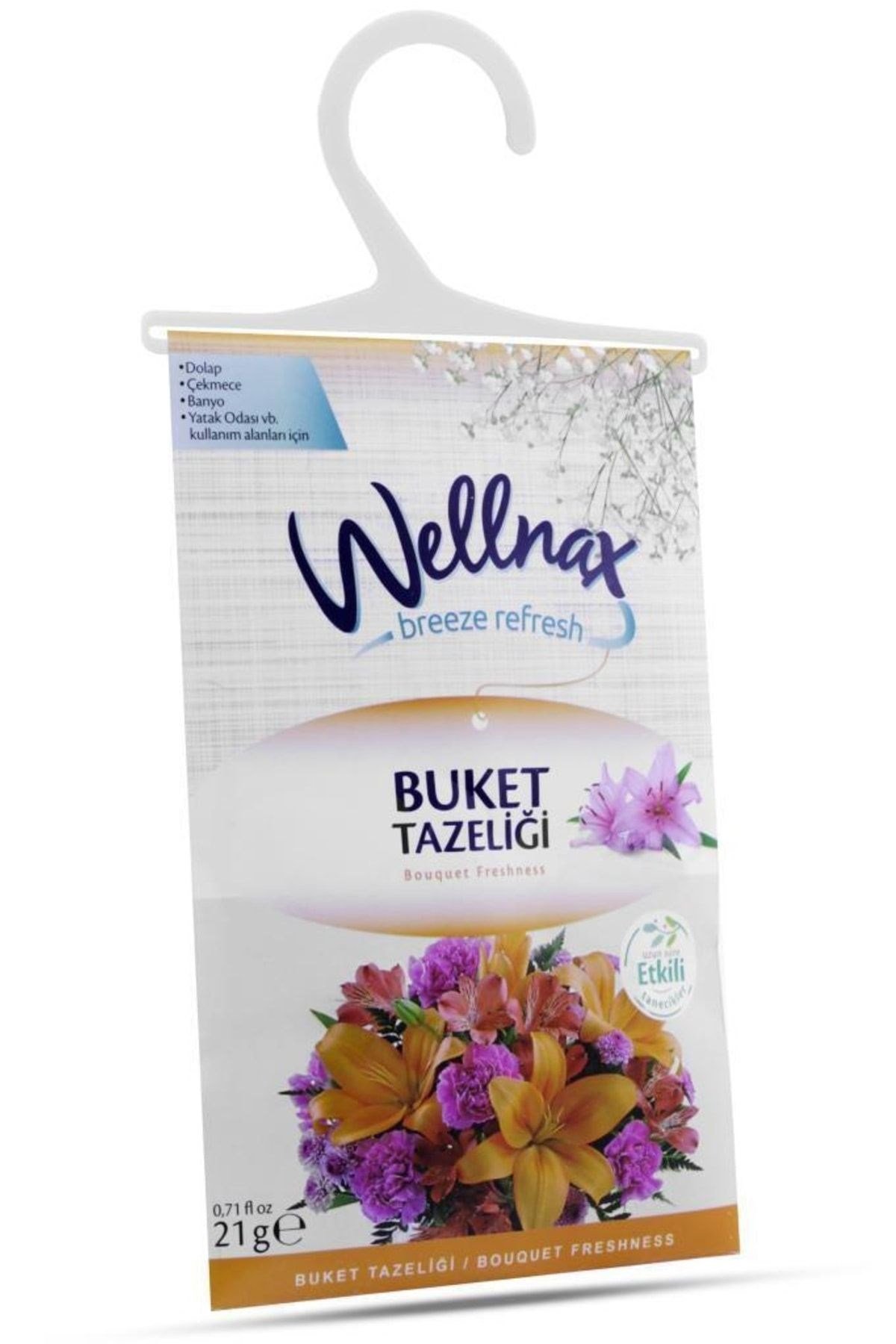 Wellnax Askılı Dolap ve Çekmece Kokusu Buket Tazeliği (8 adet)