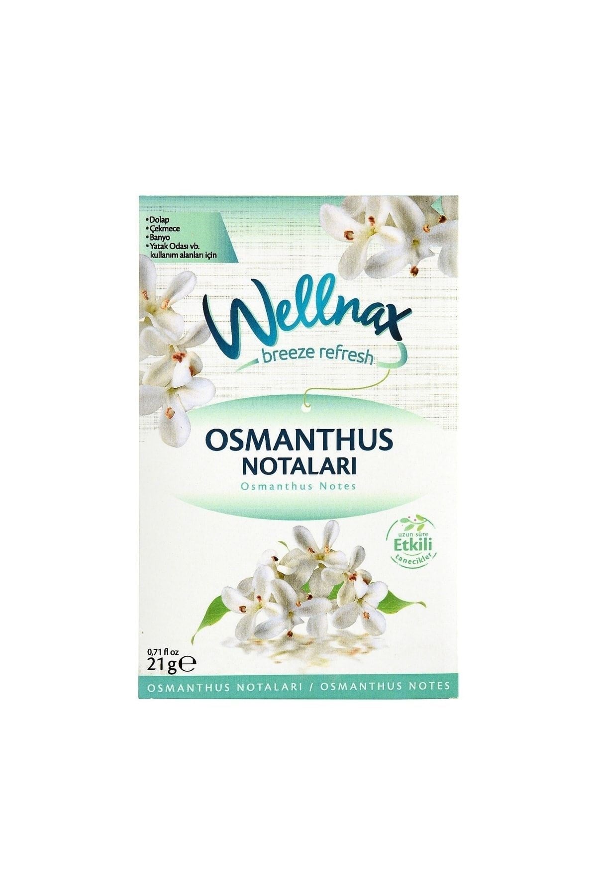 Wellnax Askılı Dolap ve Çekmece Kokusu Osmanthus Notaları (5 adet)