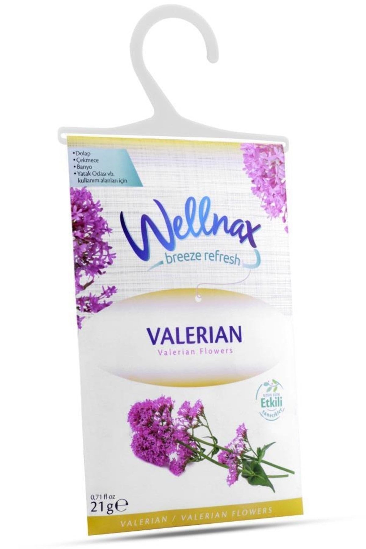 Wellnax Askılı Dolap Ve Çekmece Kokusu Valerian (8 adet)
