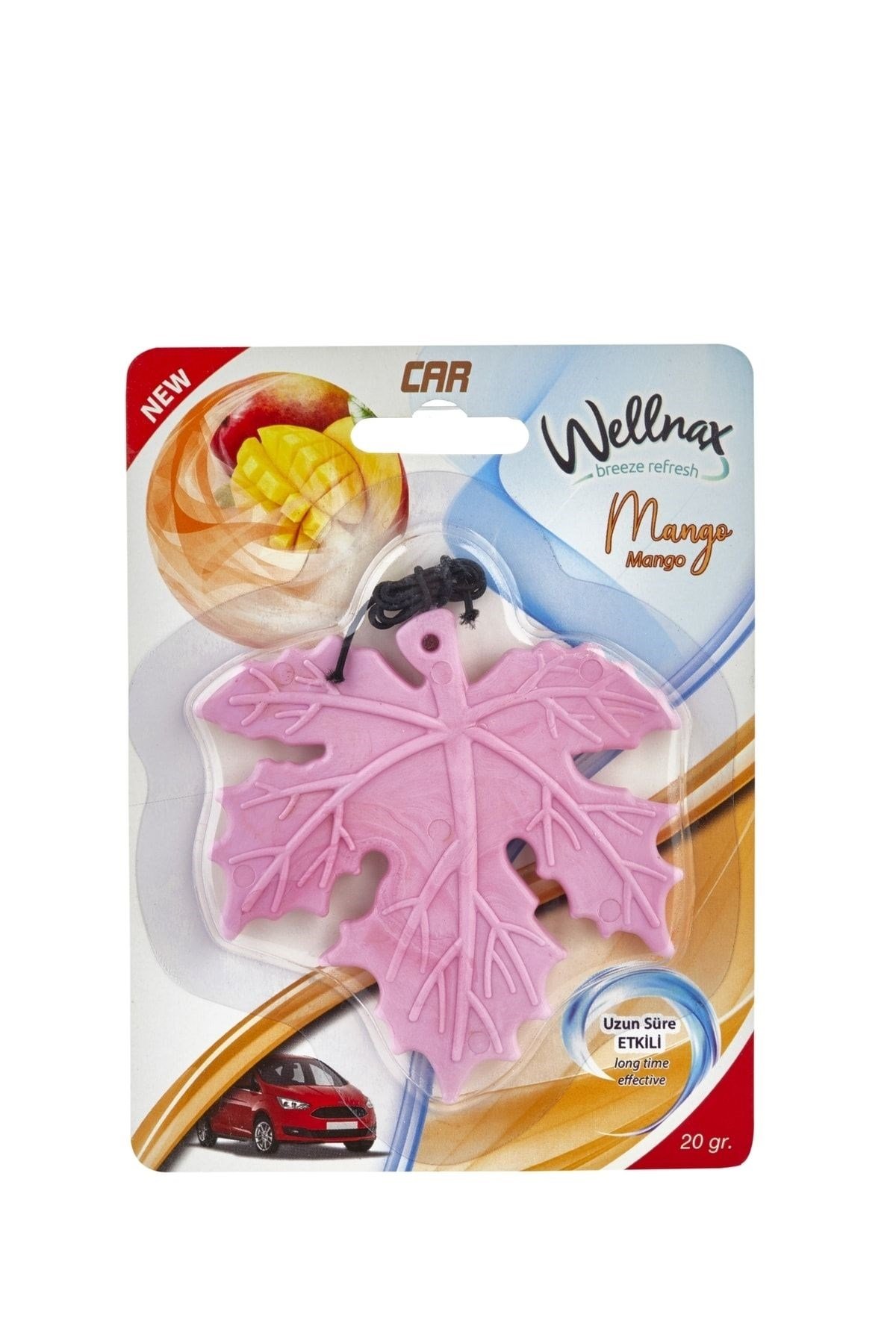 Wellnax Yaprak Oto Kokusu Ferahlatıcı Tropikal, Lavanta, Limon, Mango, Vanilya (5 Adet)