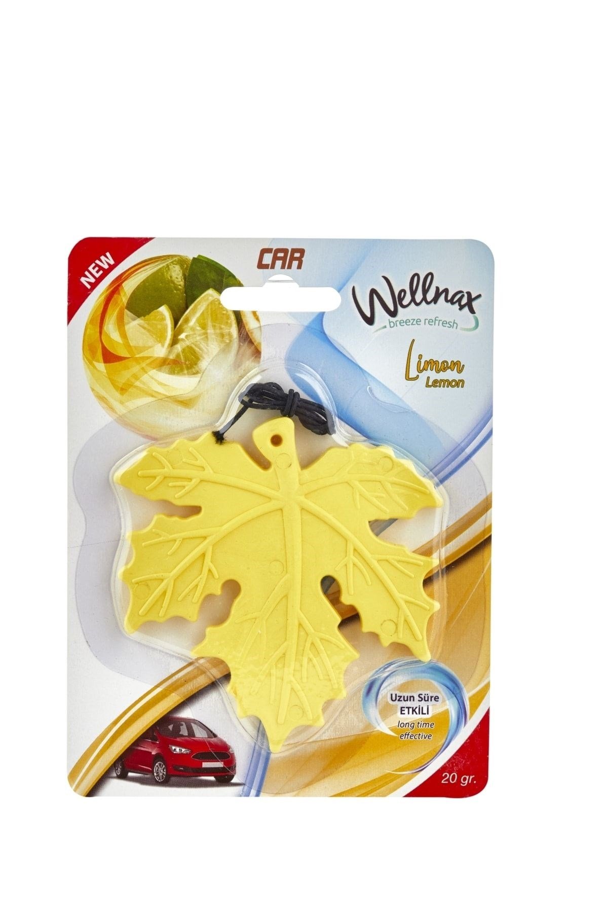 Wellnax Yaprak Oto Kokusu Ferahlatıcı Limon (5 adet)