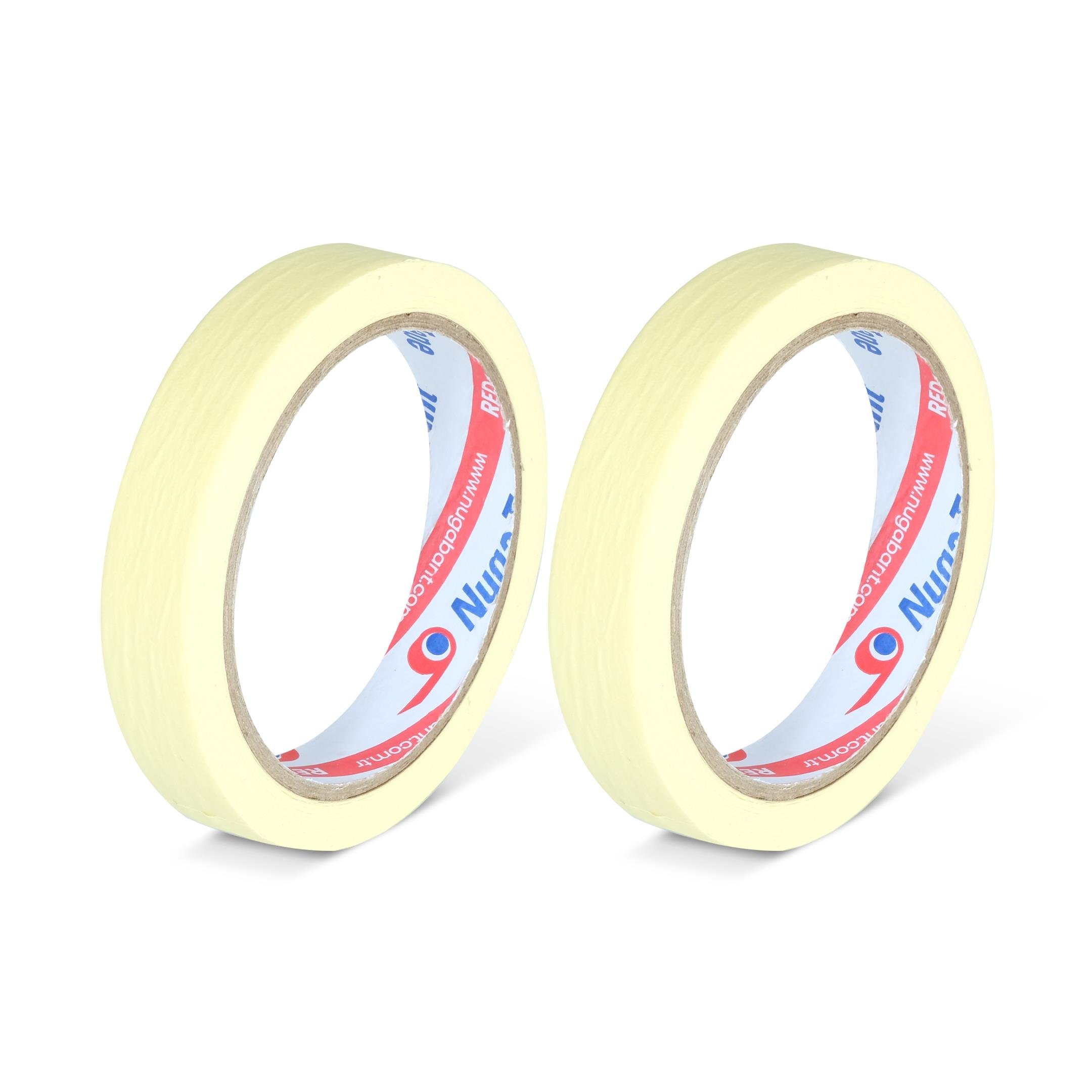 MASKELEME BANDI 18 MM X 25 MT SARI RENK GENEL KULLANIM