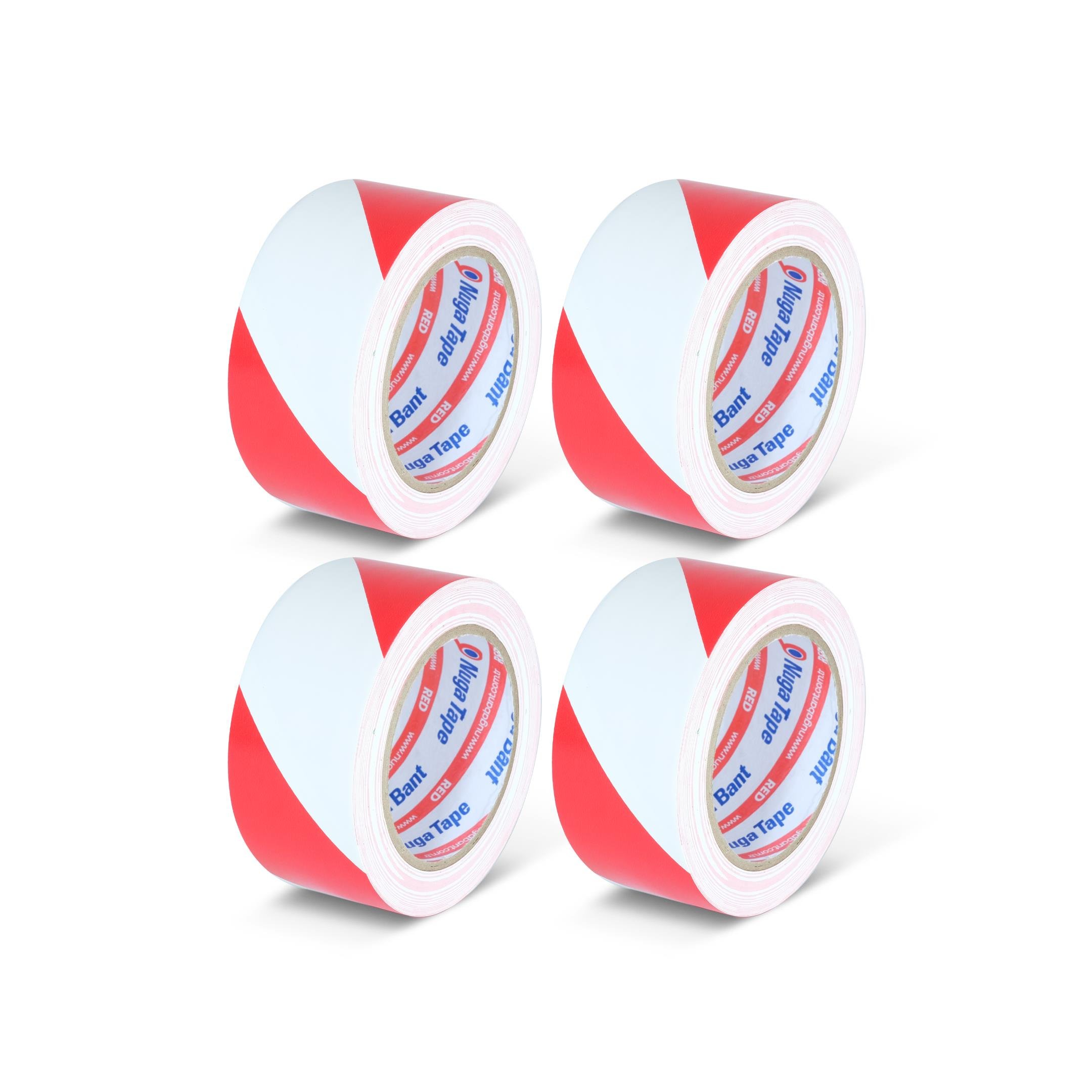 YER İŞARETLEME BANDI 57 MM X 30Y KIRMIZI-BEYAZ RENK 