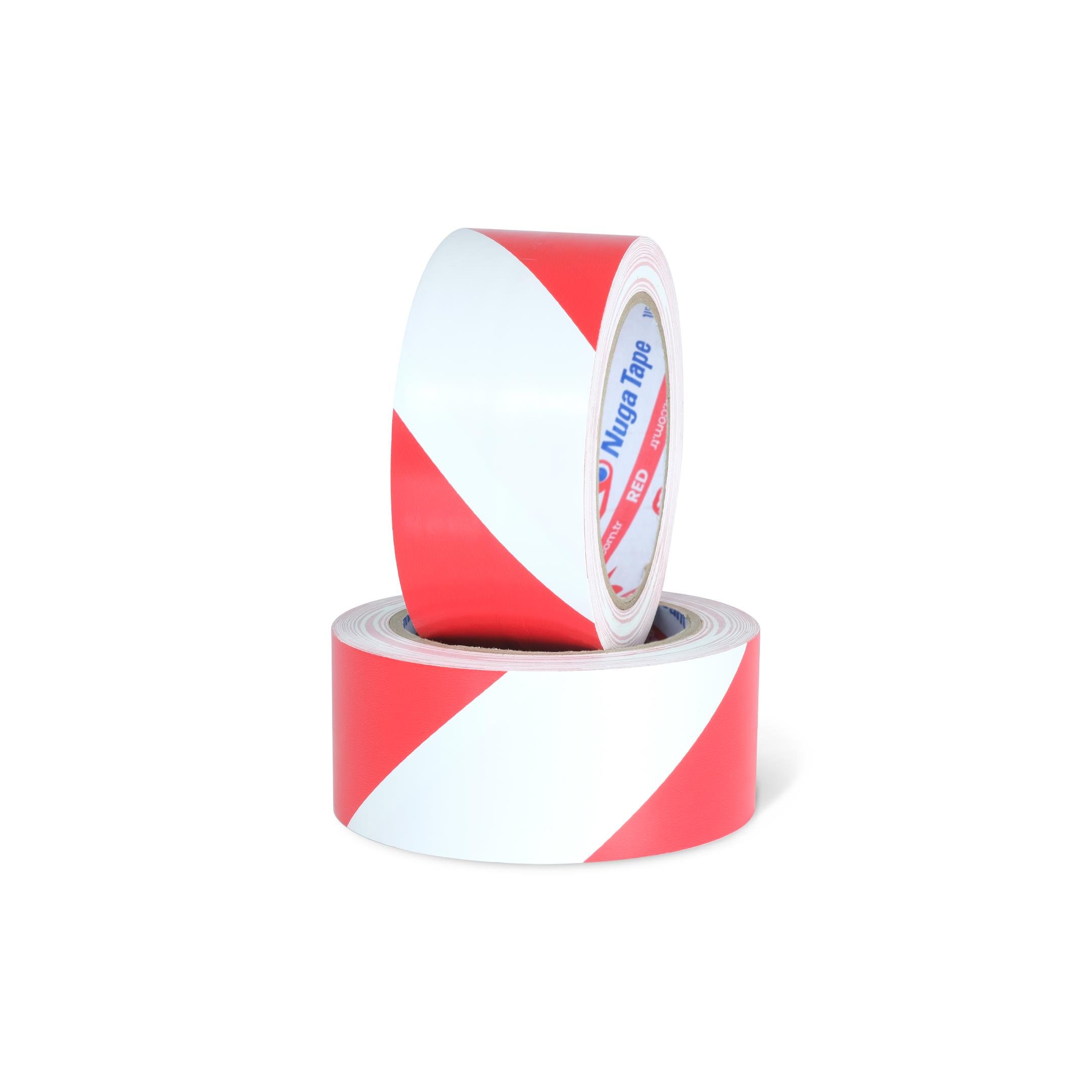 YER İŞARETLEME BANDI 57 MM X 30Y KIRMIZI-BEYAZ RENK 