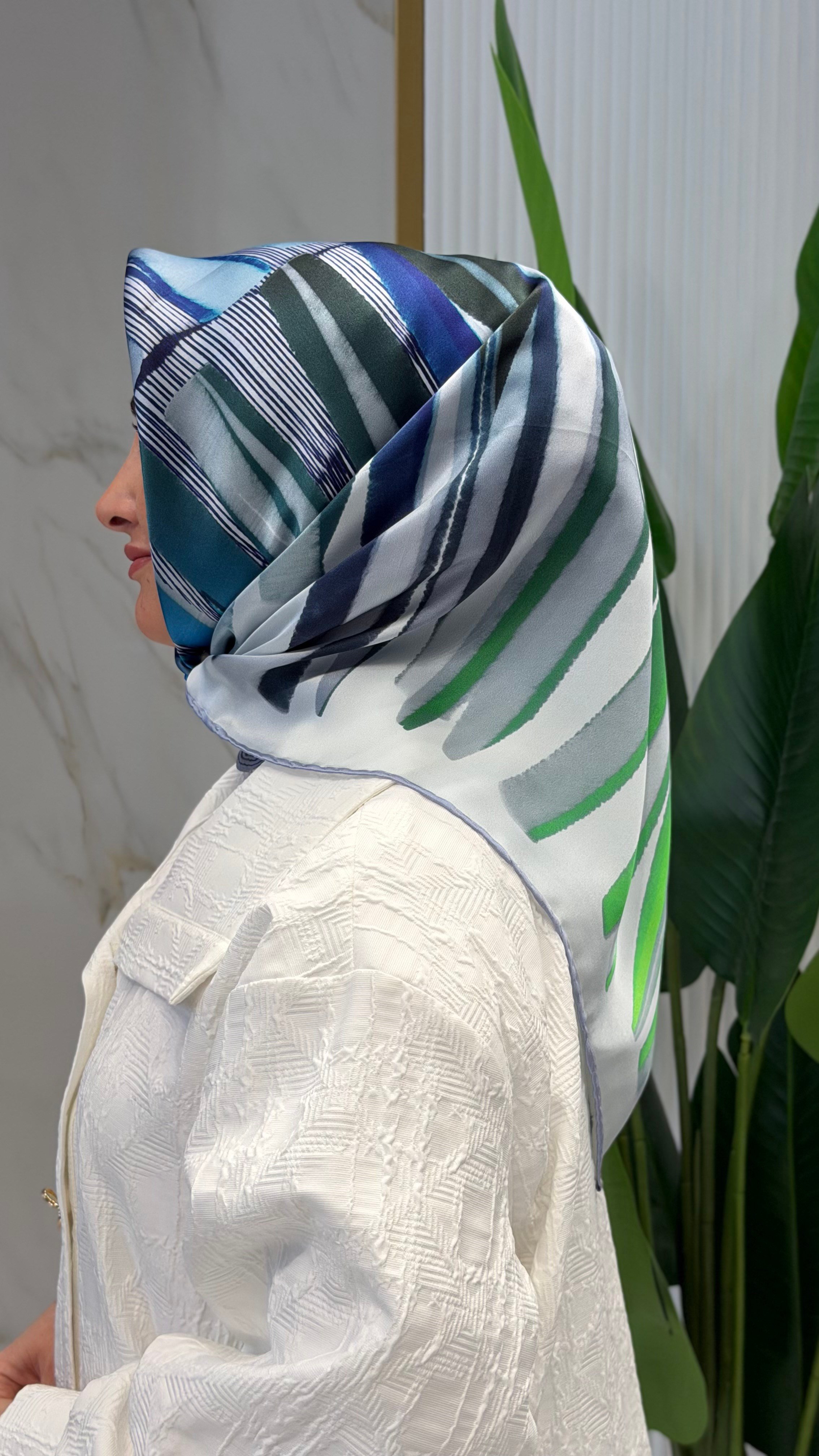 AKER SURA İPEK EŞARP -8838701-321