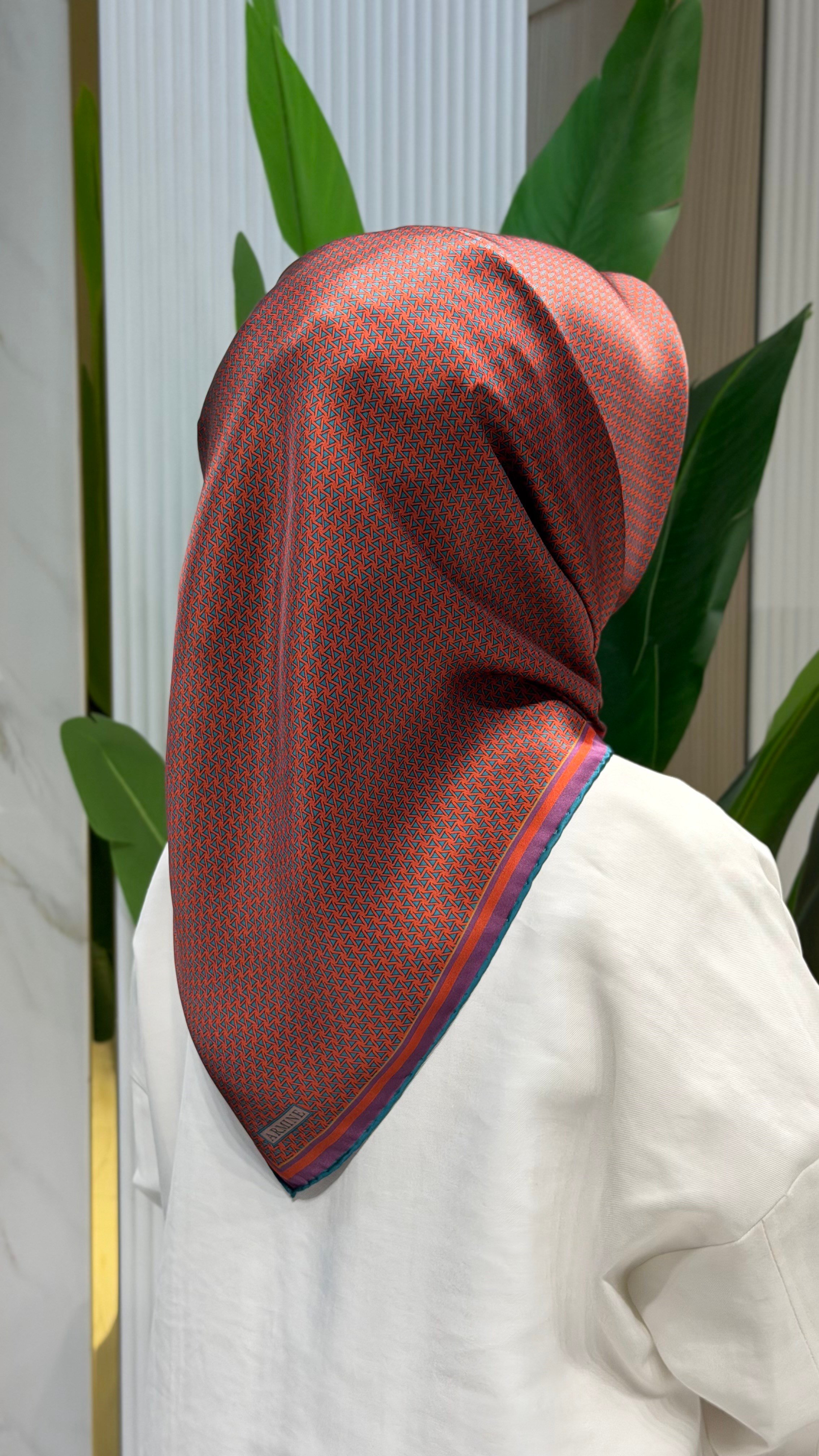 ARMİNE SURA İPEK EŞARP -9528-90