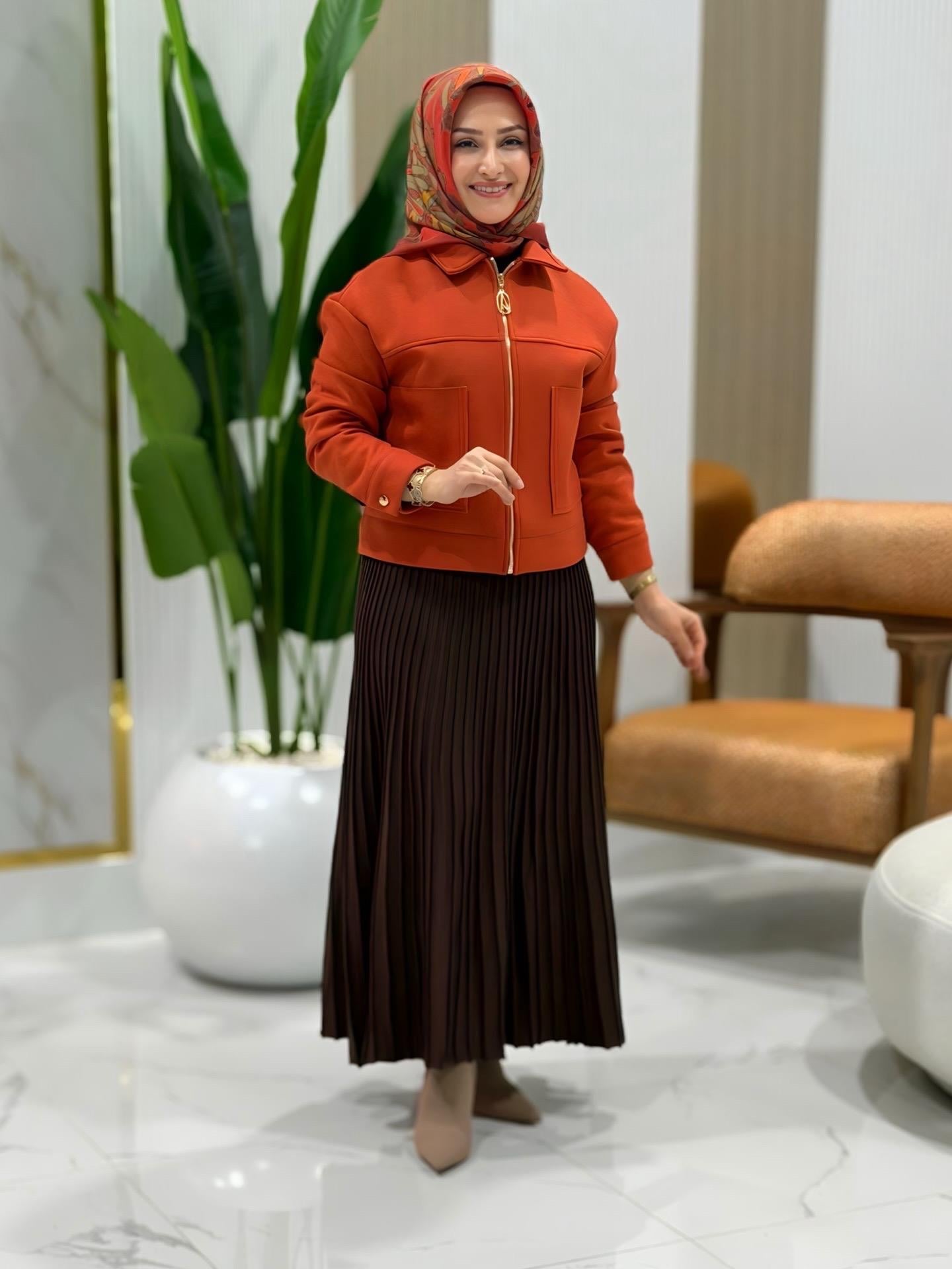 ARMİNE TREND BAMBER CEKET ORANJ- 25KT517