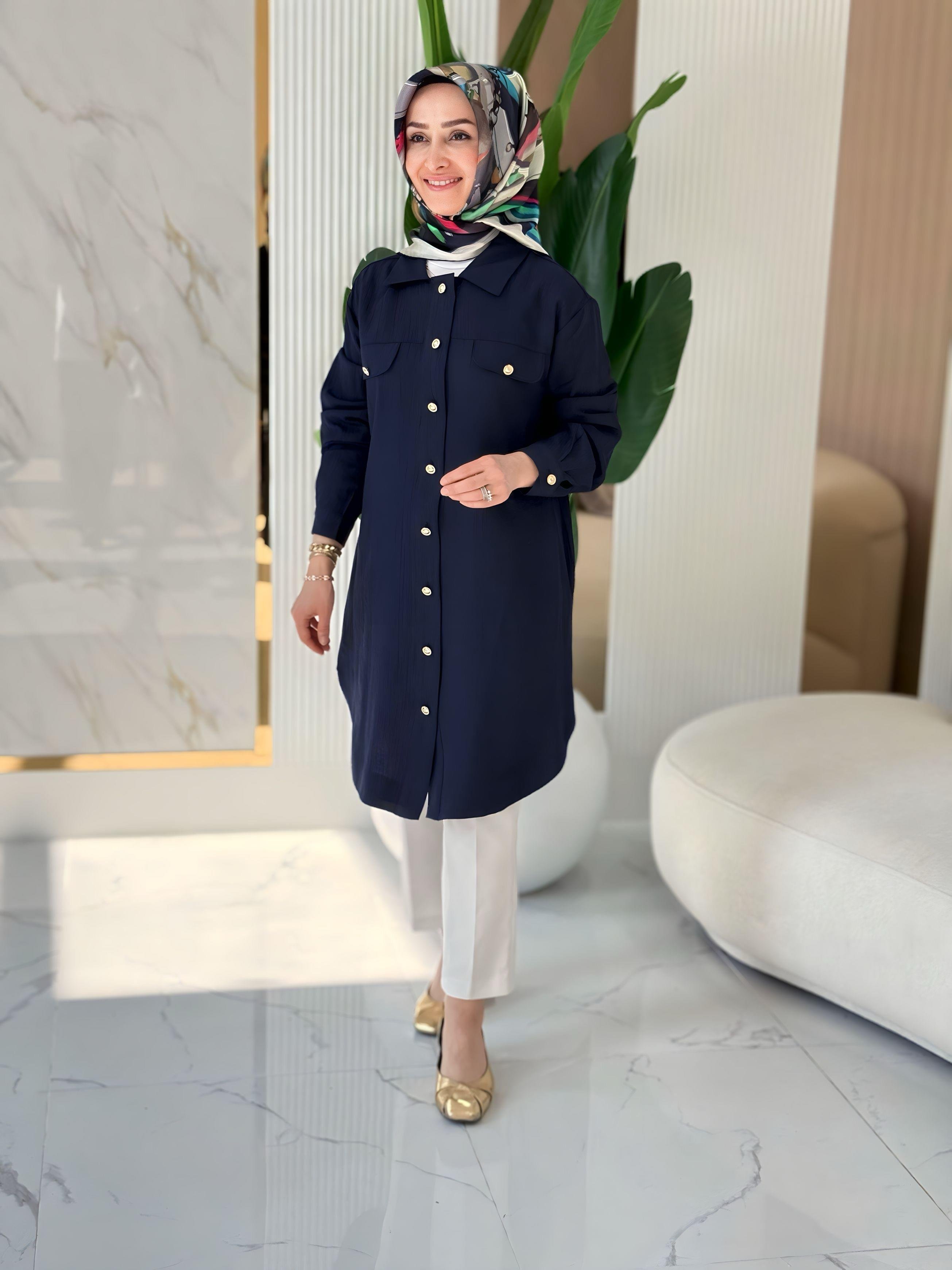 ARMİNE TREND CEP DETAYLI TUNİK- 25YT4145