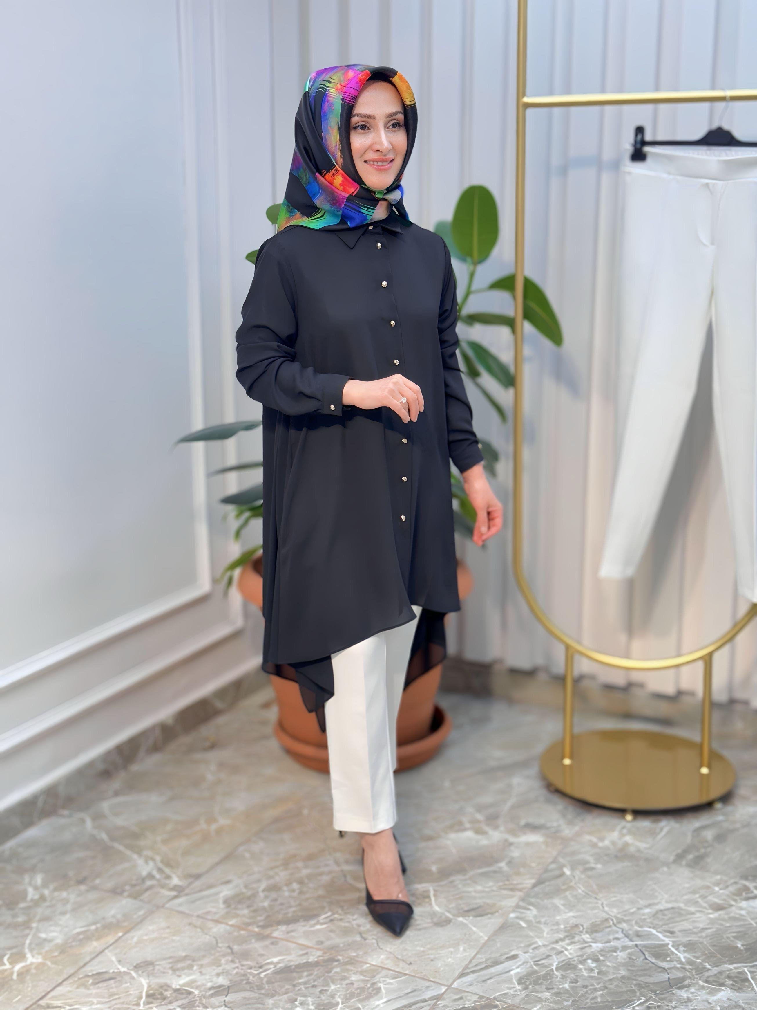 ARMİNE TREND ÇİVİ DÜĞMELİ TUNİK 25YT401
