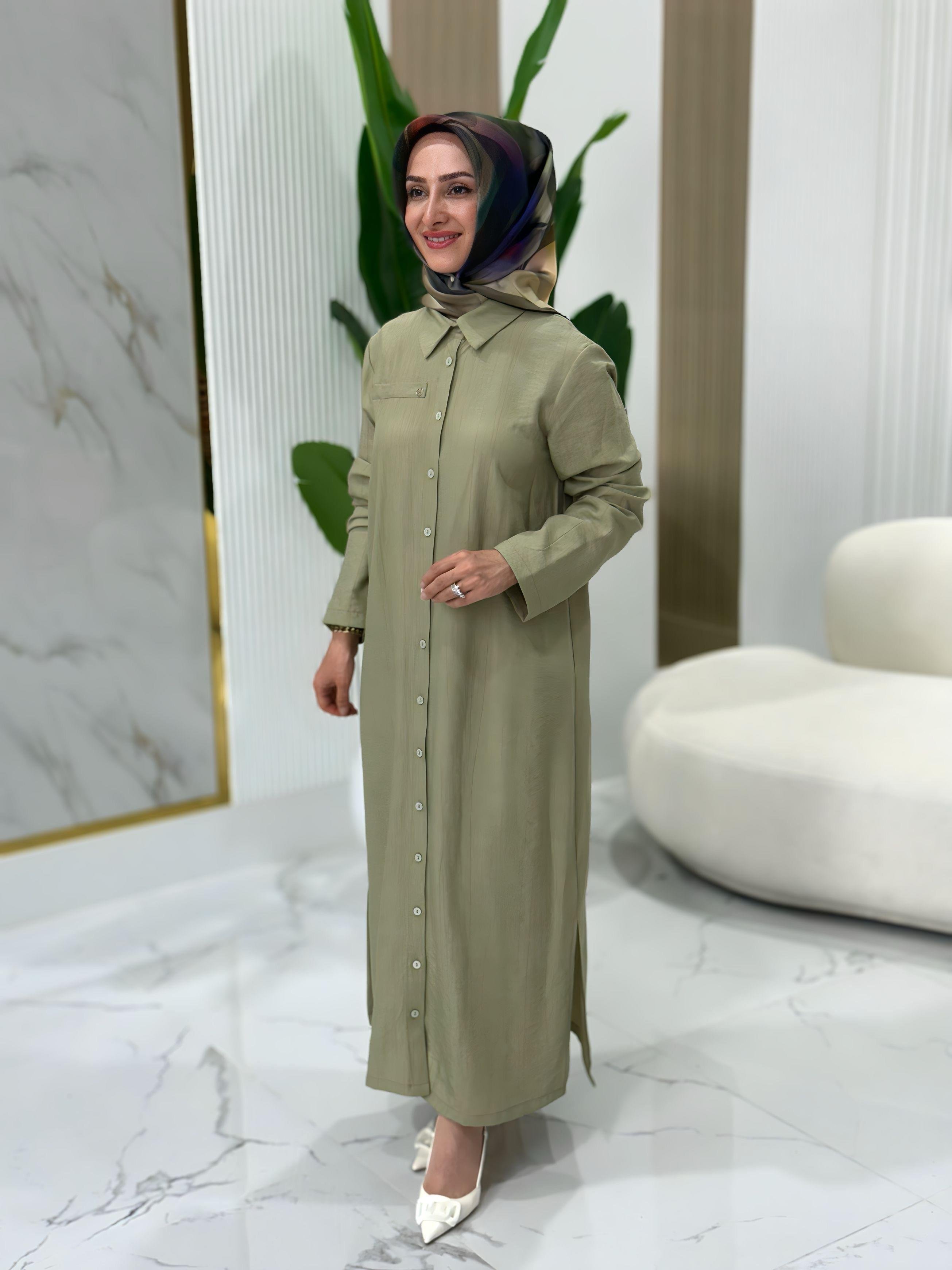 ARMİNE TREND DÜĞME DETAYLI TUNİK- 25YT4142
