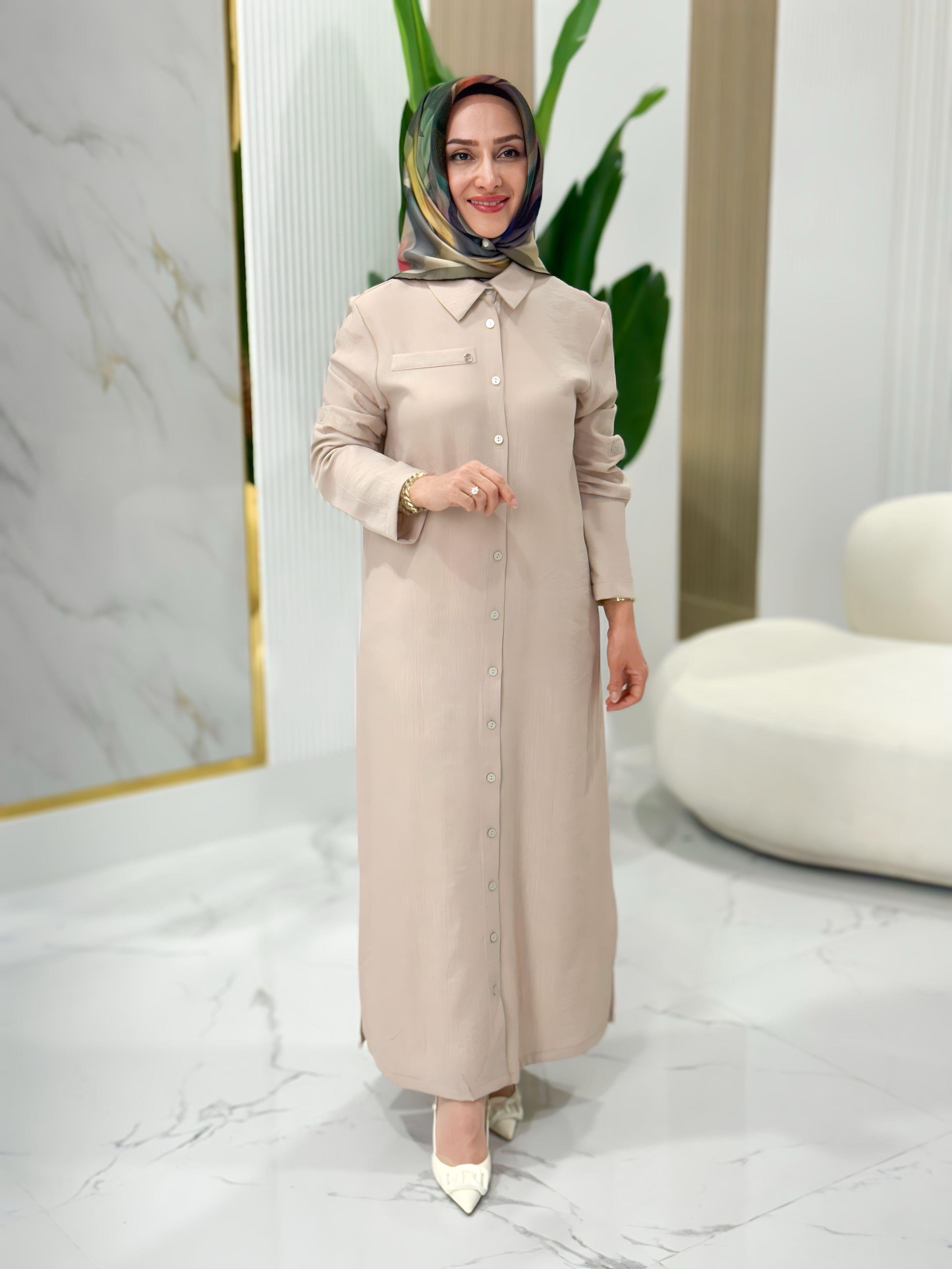 ARMİNE TREND DÜĞME DETAYLI TUNİK- 25YT4142