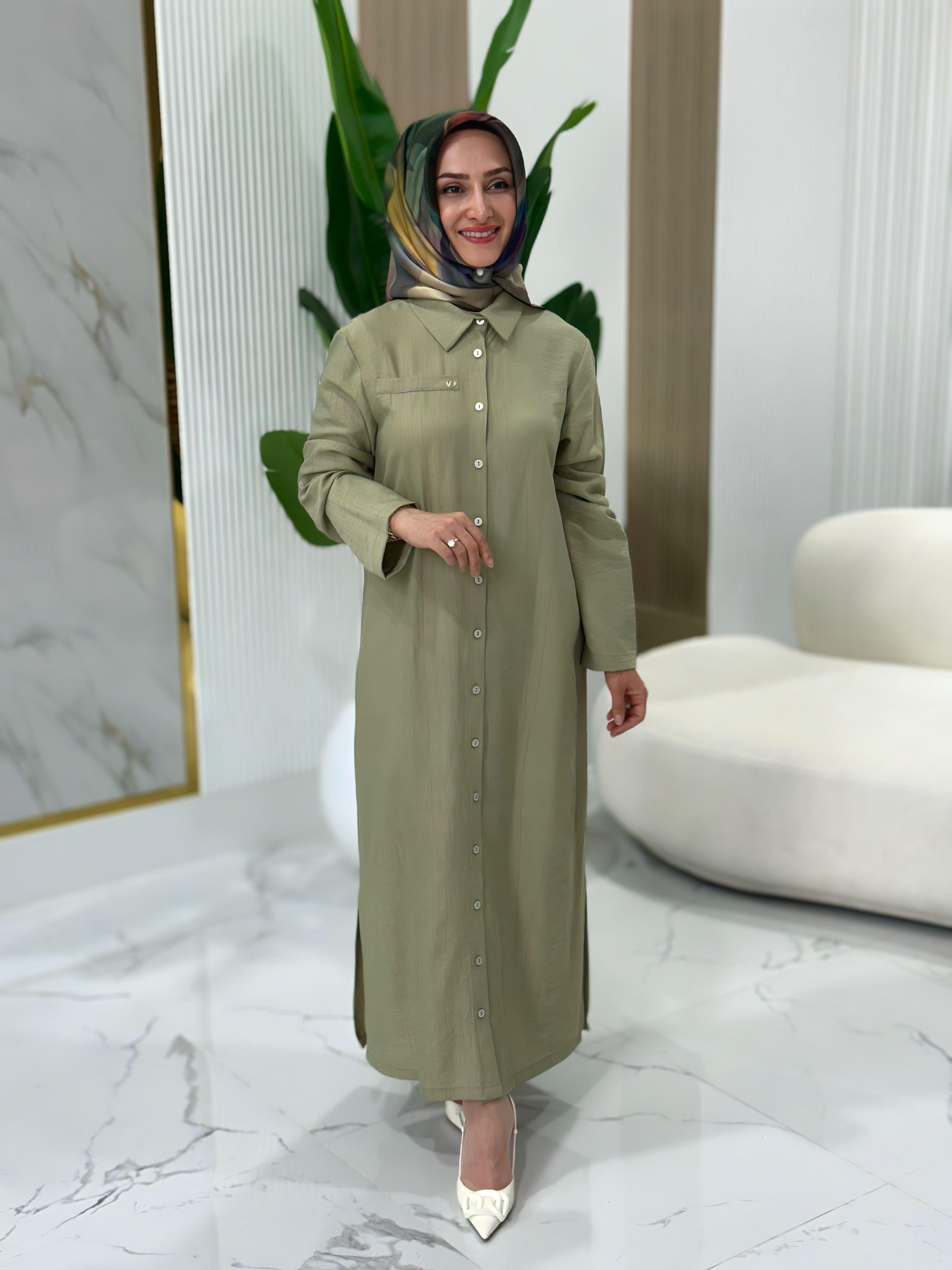 ARMİNE TREND DÜĞME DETAYLI TUNİK- 25YT4142