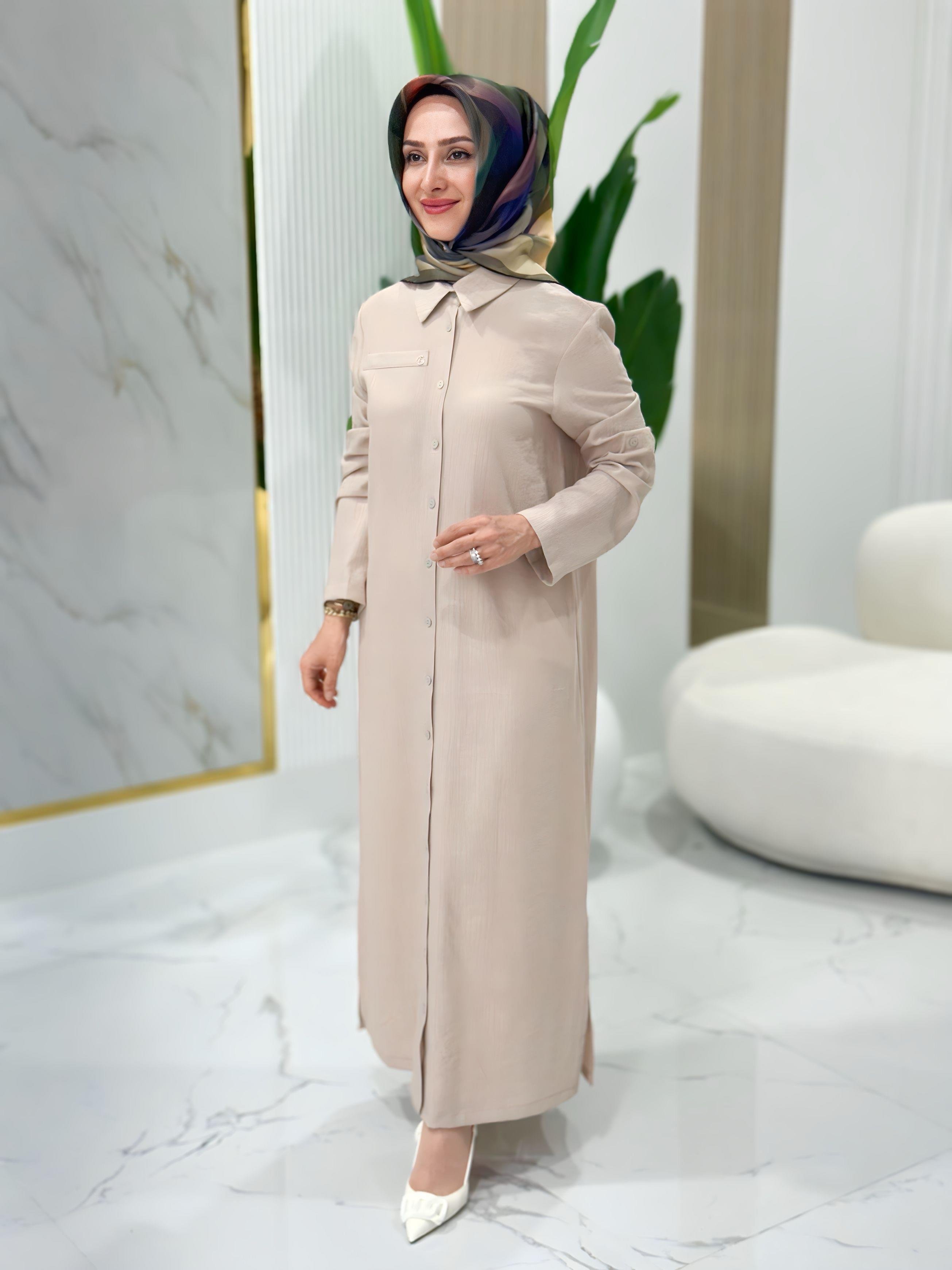 ARMİNE TREND DÜĞME DETAYLI TUNİK- 25YT4142