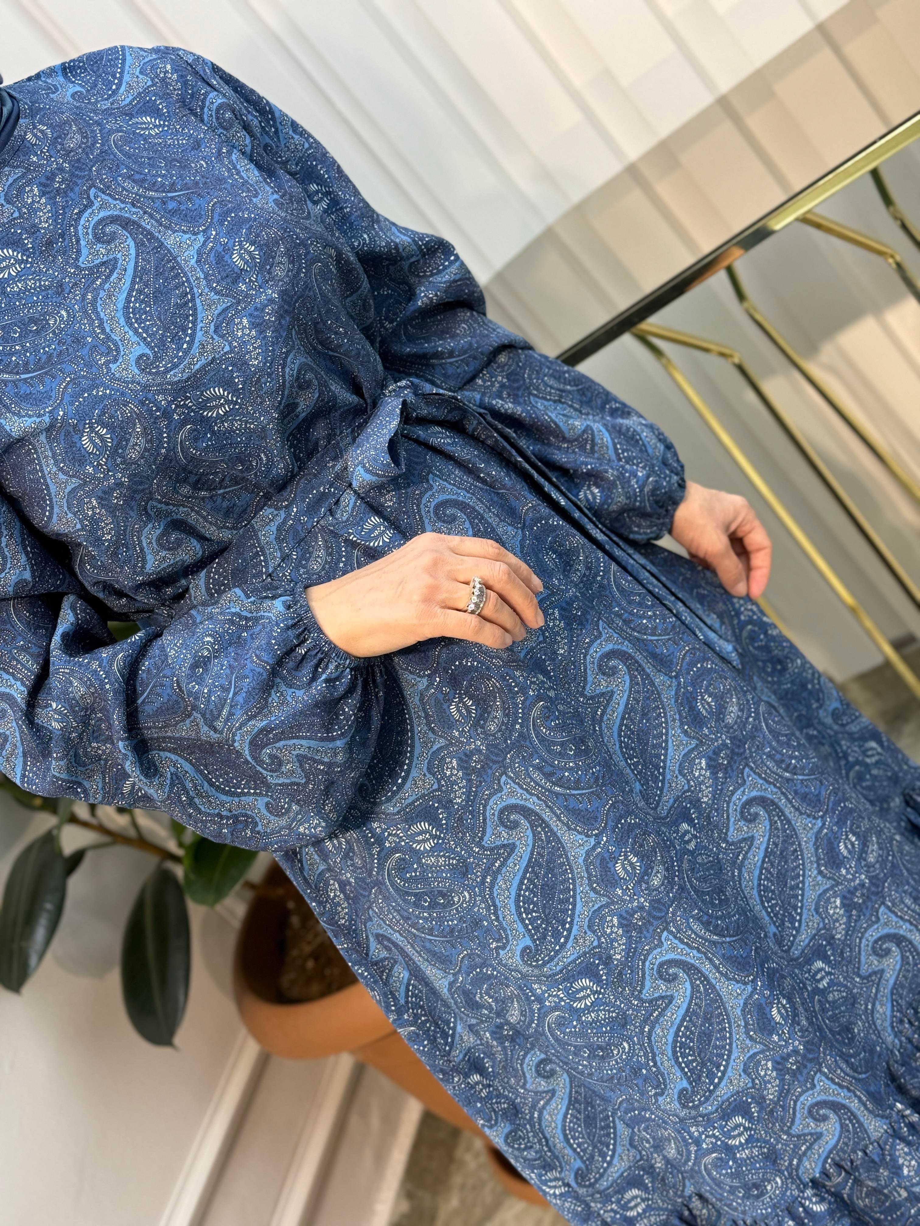 ARMİNE TREND ETNİK DESENLİ ELBİSE - 25YT935