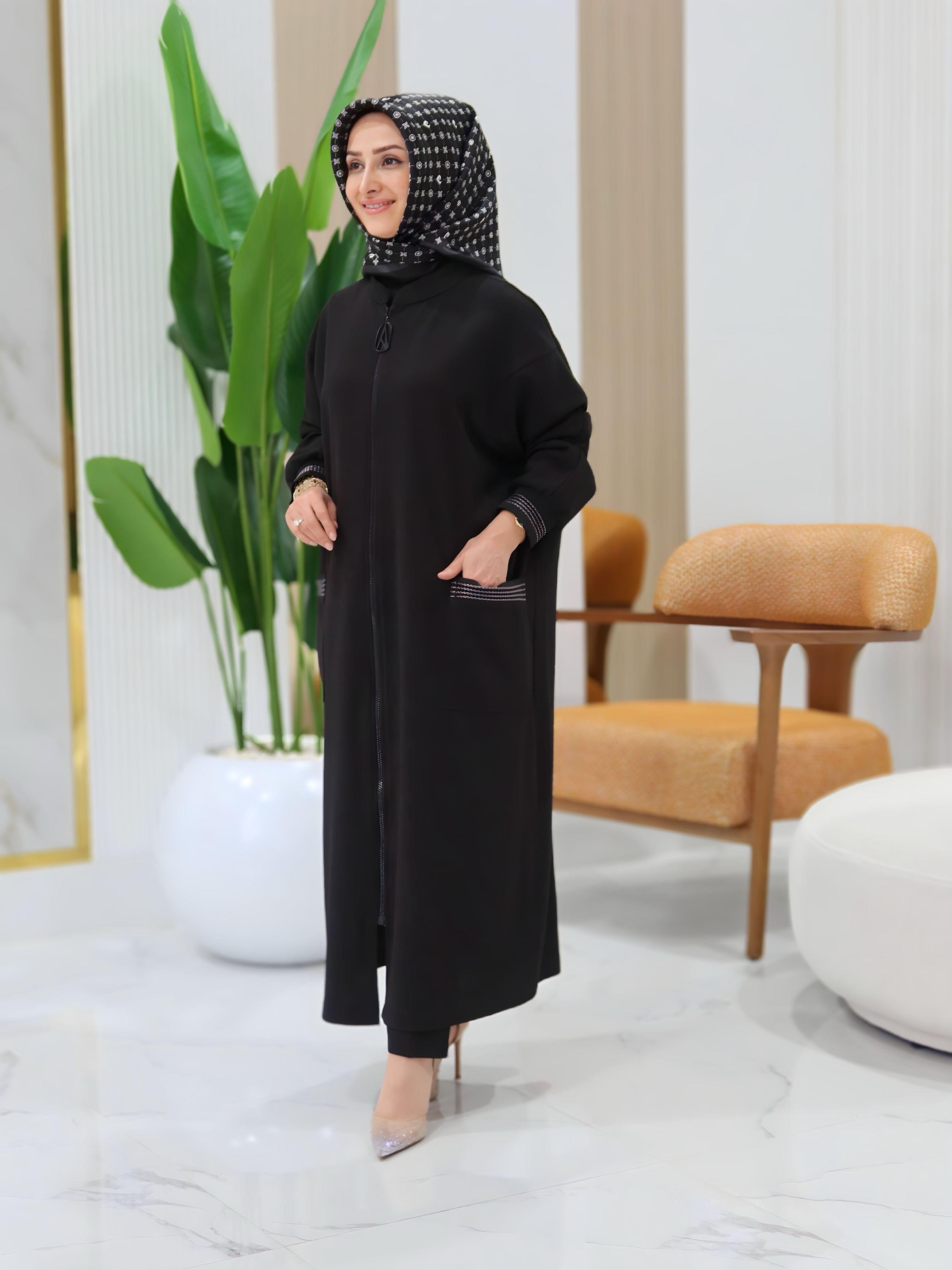 ARMİNE TREND FERMUARLI HIRKA- 25KT557