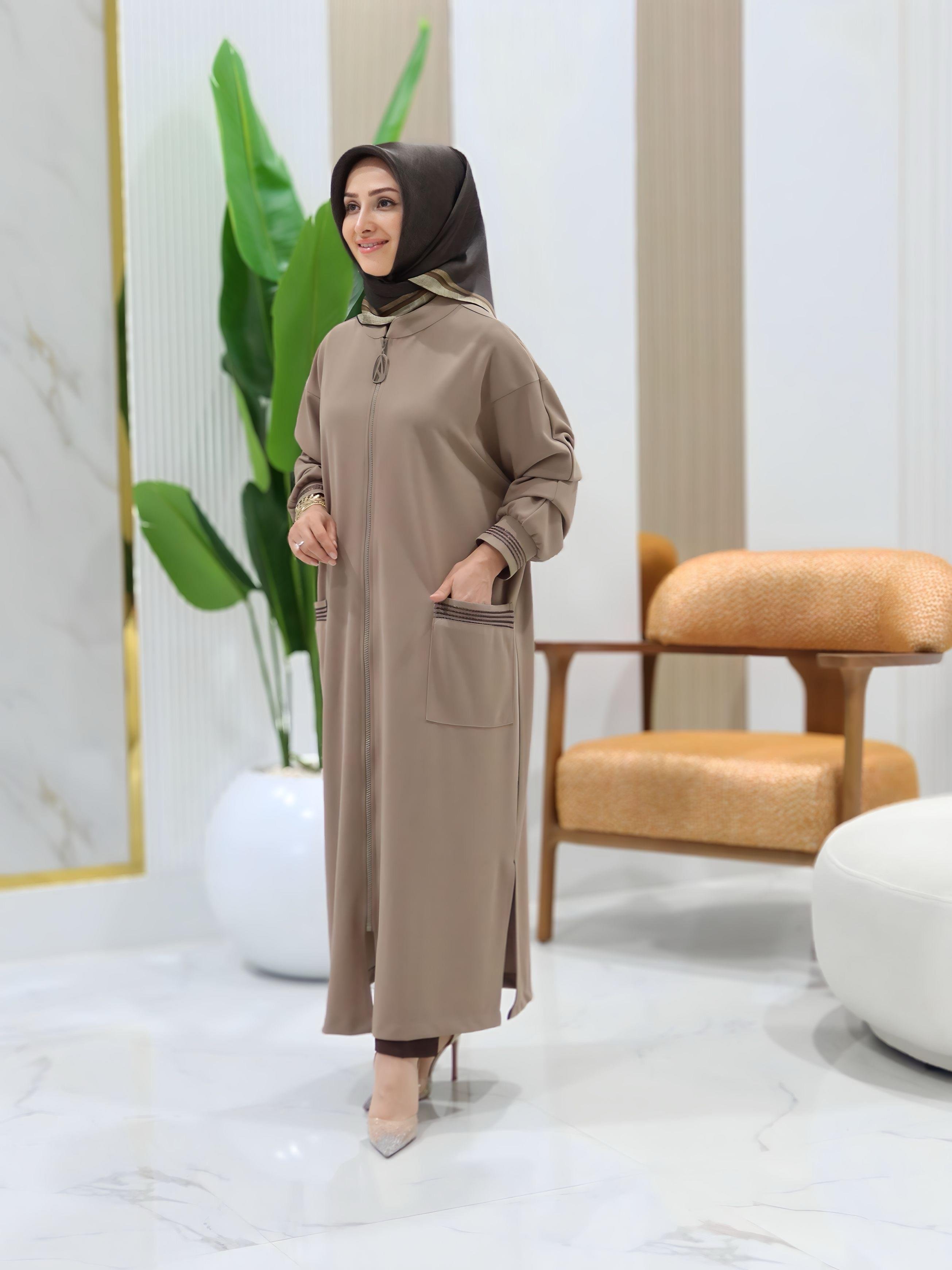 ARMİNE TREND FERMUARLI HIRKA- 25KT557