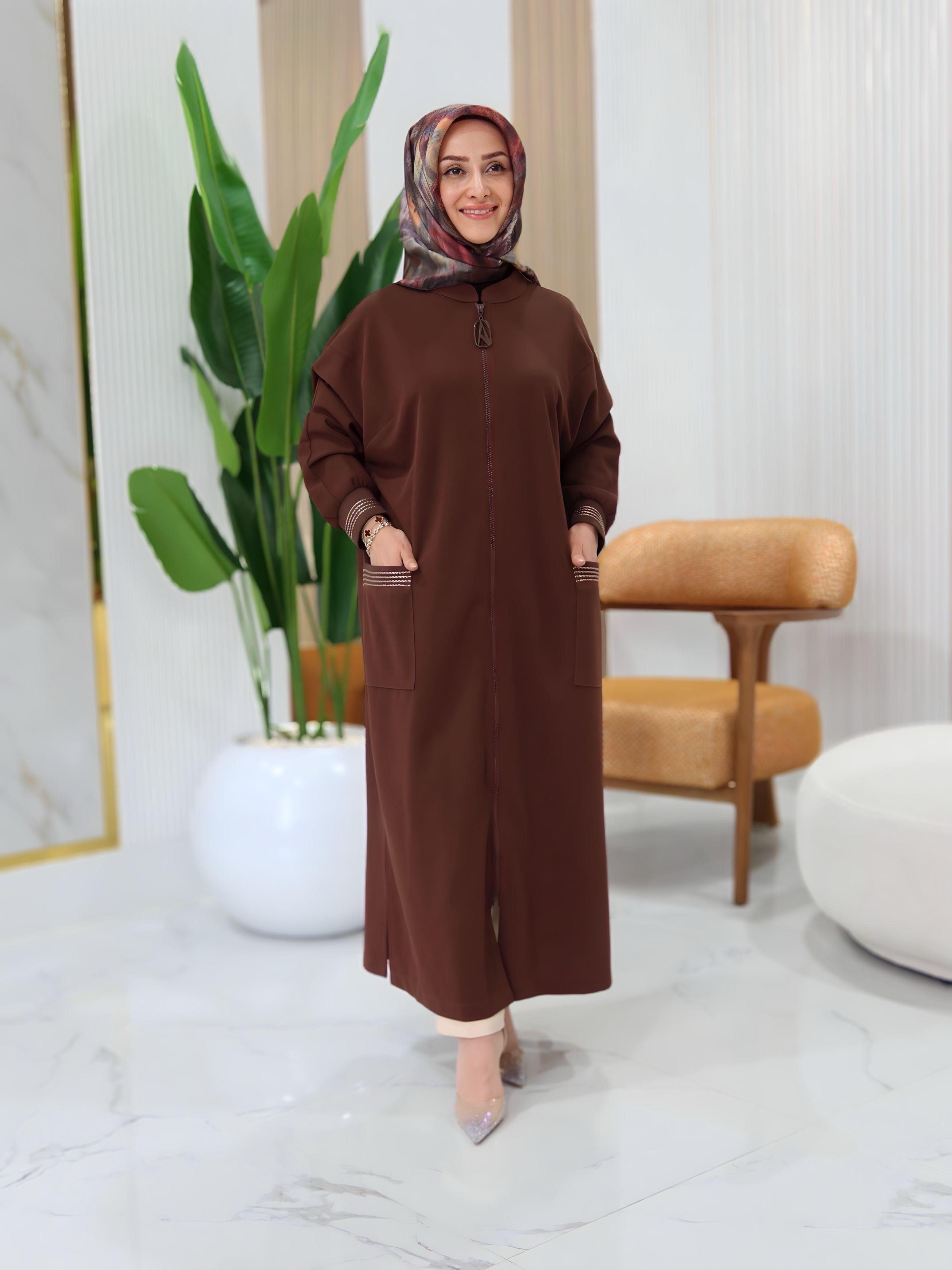 ARMİNE TREND FERMUARLI HIRKA- 25KT557