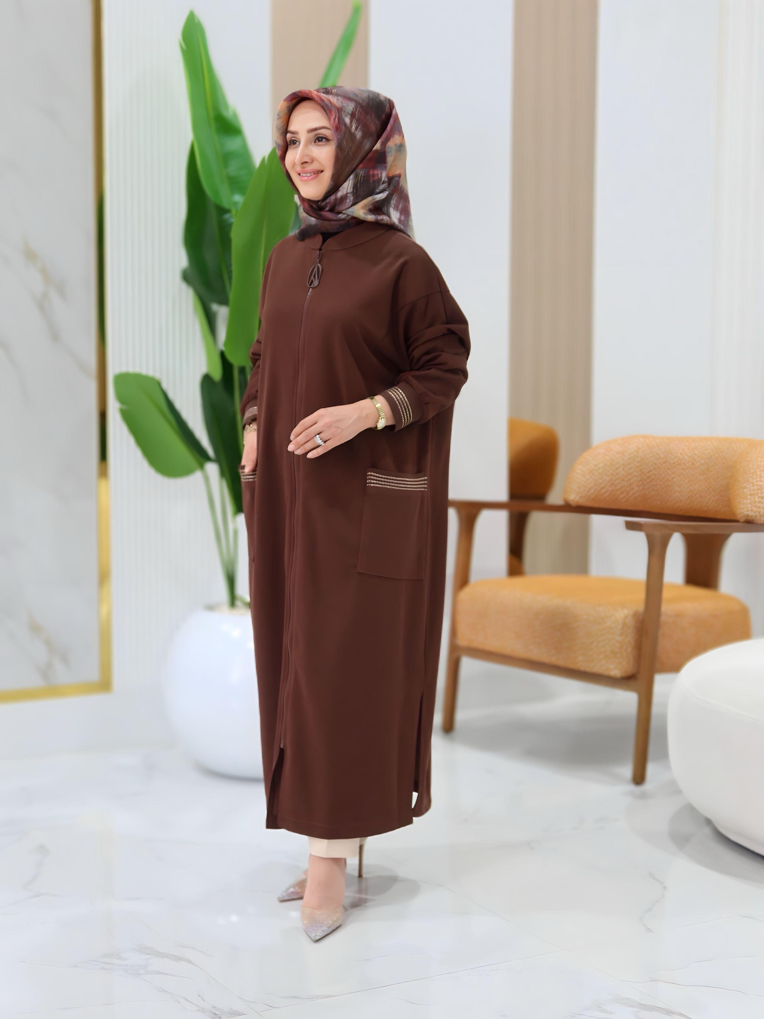 ARMİNE TREND FERMUARLI HIRKA- 25KT557