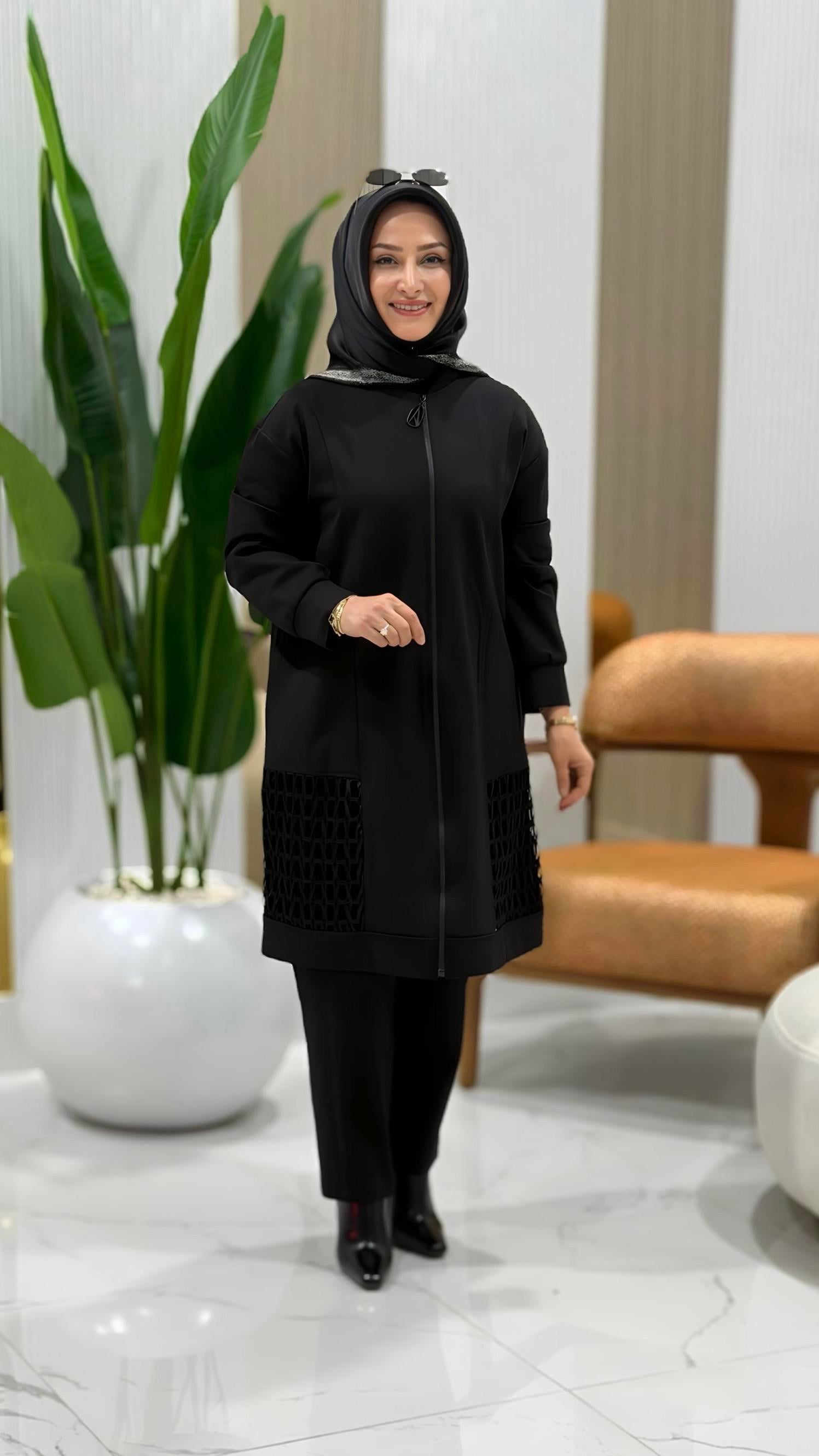 ARMİNE TREND FİLE DETAYLI PANTOLONLU TAKIM- 25KT693