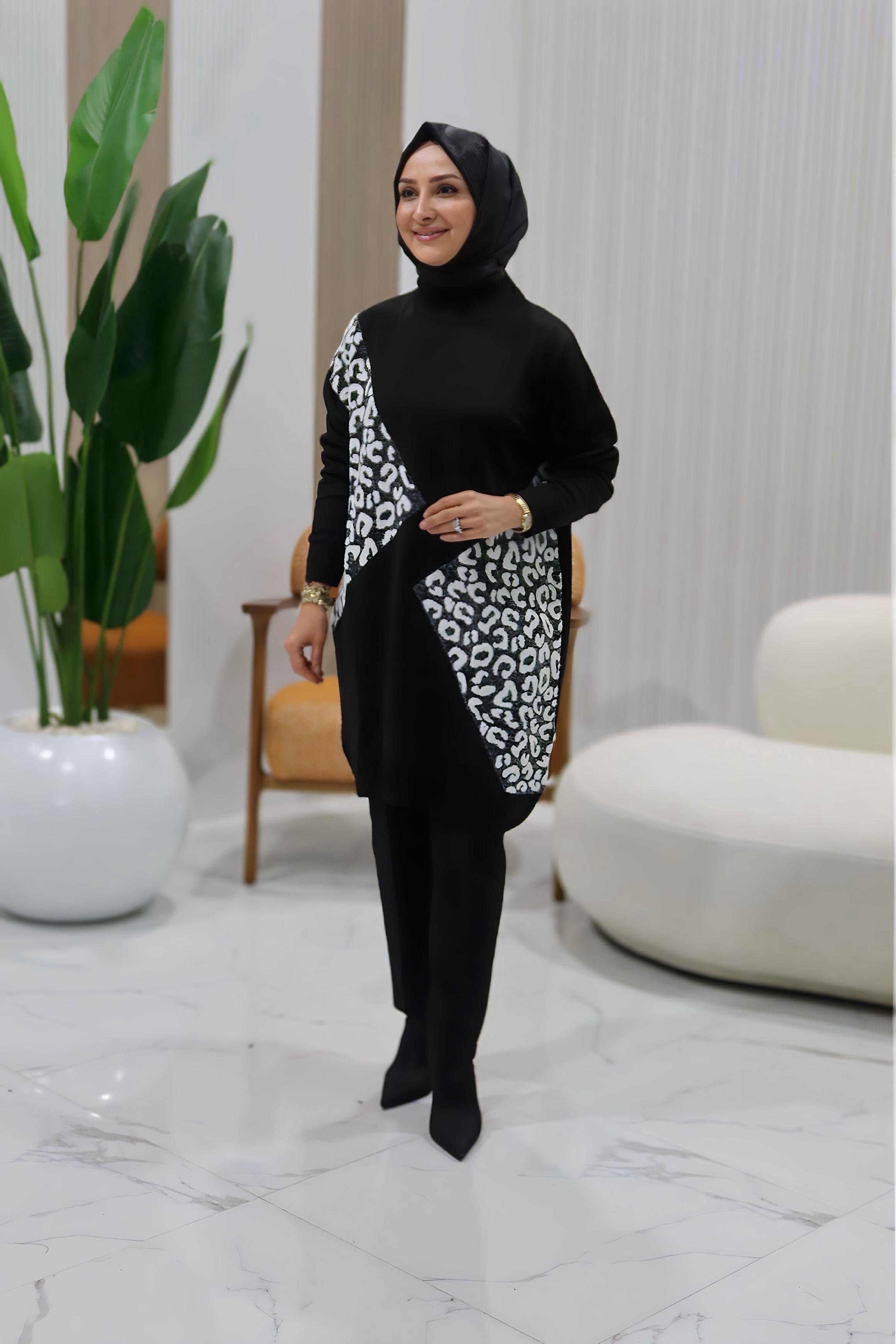 ARMİNE TREND LEOPAR DESEN TUNİK- 25YTD4109