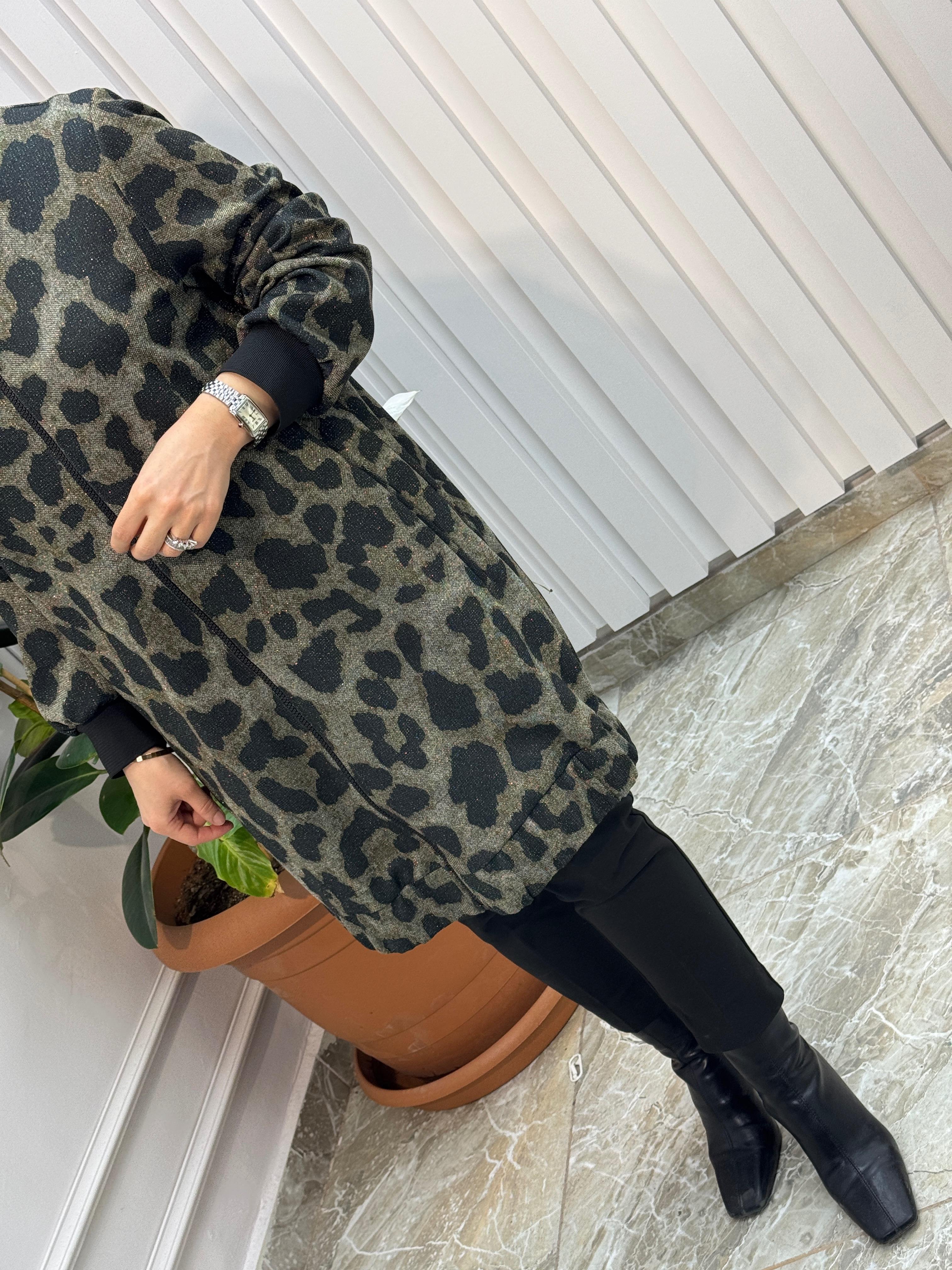ARMİNE TREND LEOPARLI CEKET 24KT430