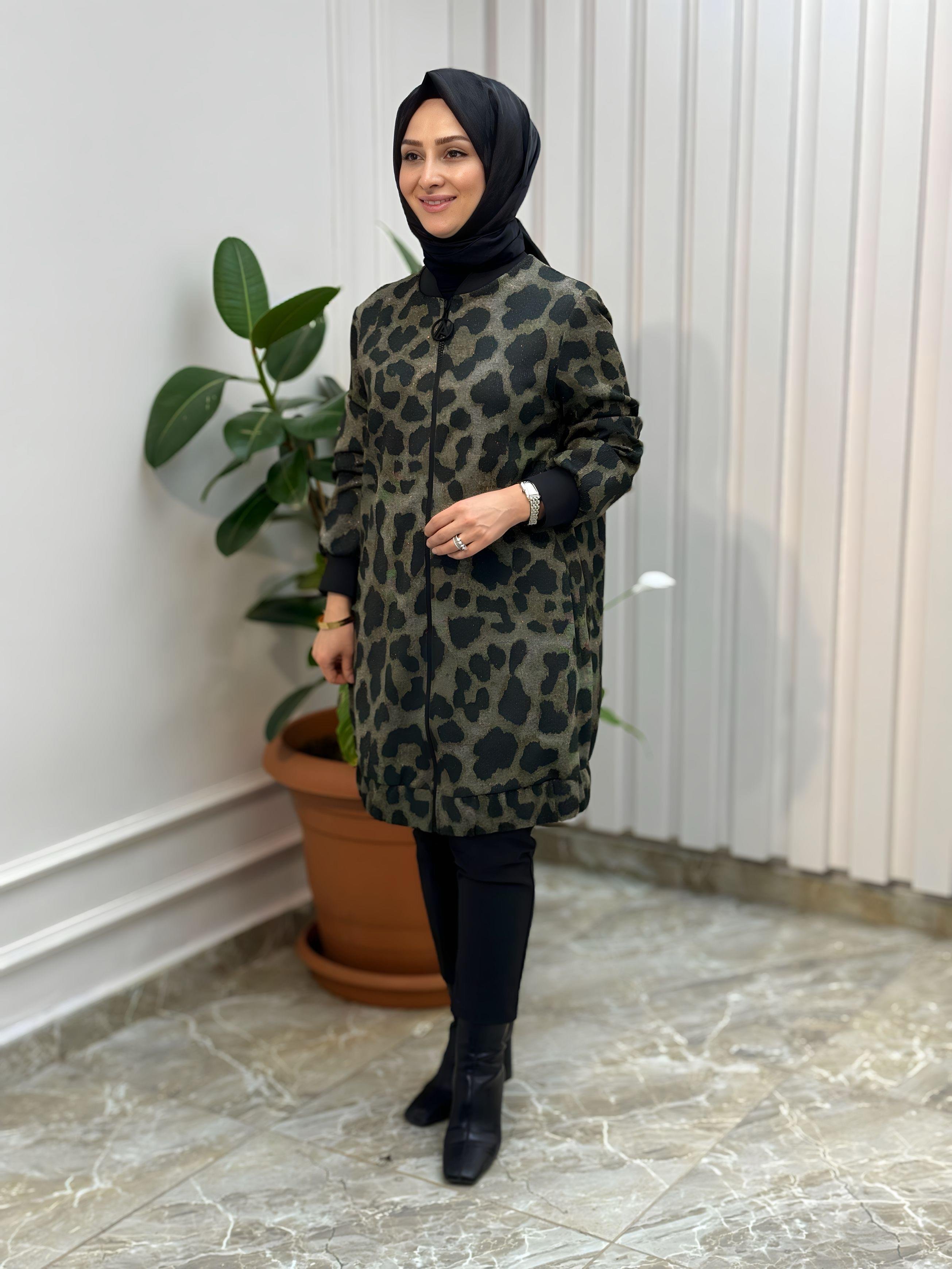 ARMİNE TREND LEOPARLI CEKET 24KT430