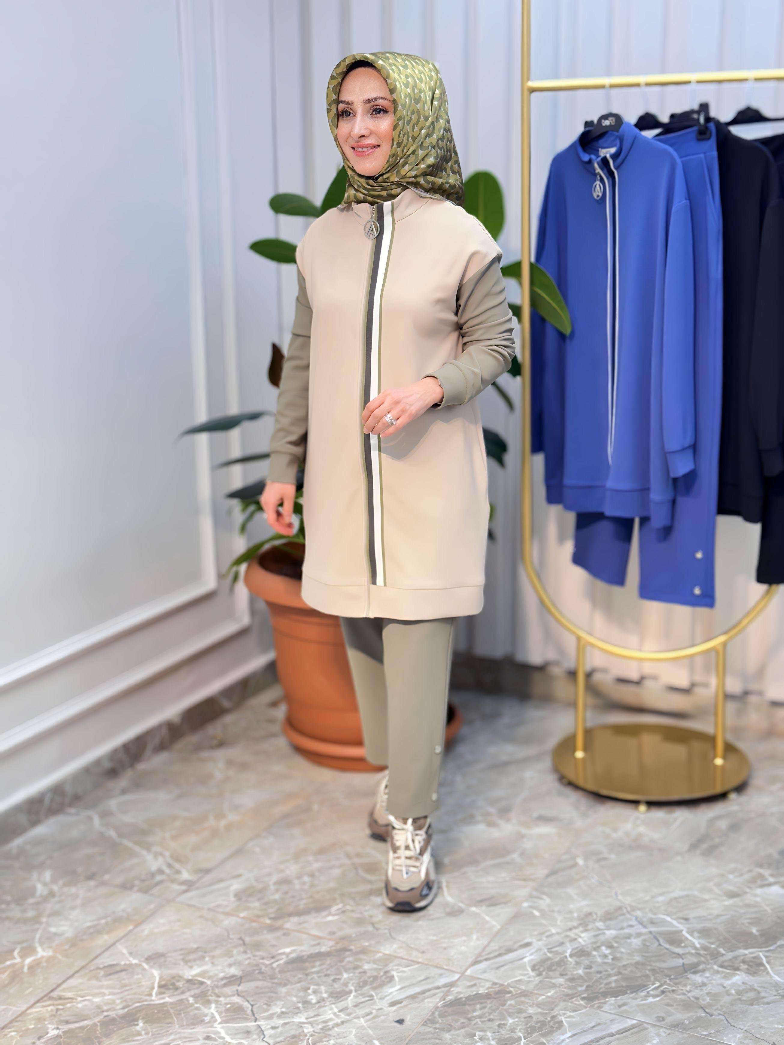 ARMİNE TREND ÖN ŞERİT DETAYLI PANTOLONLU TAKIM 25YT633