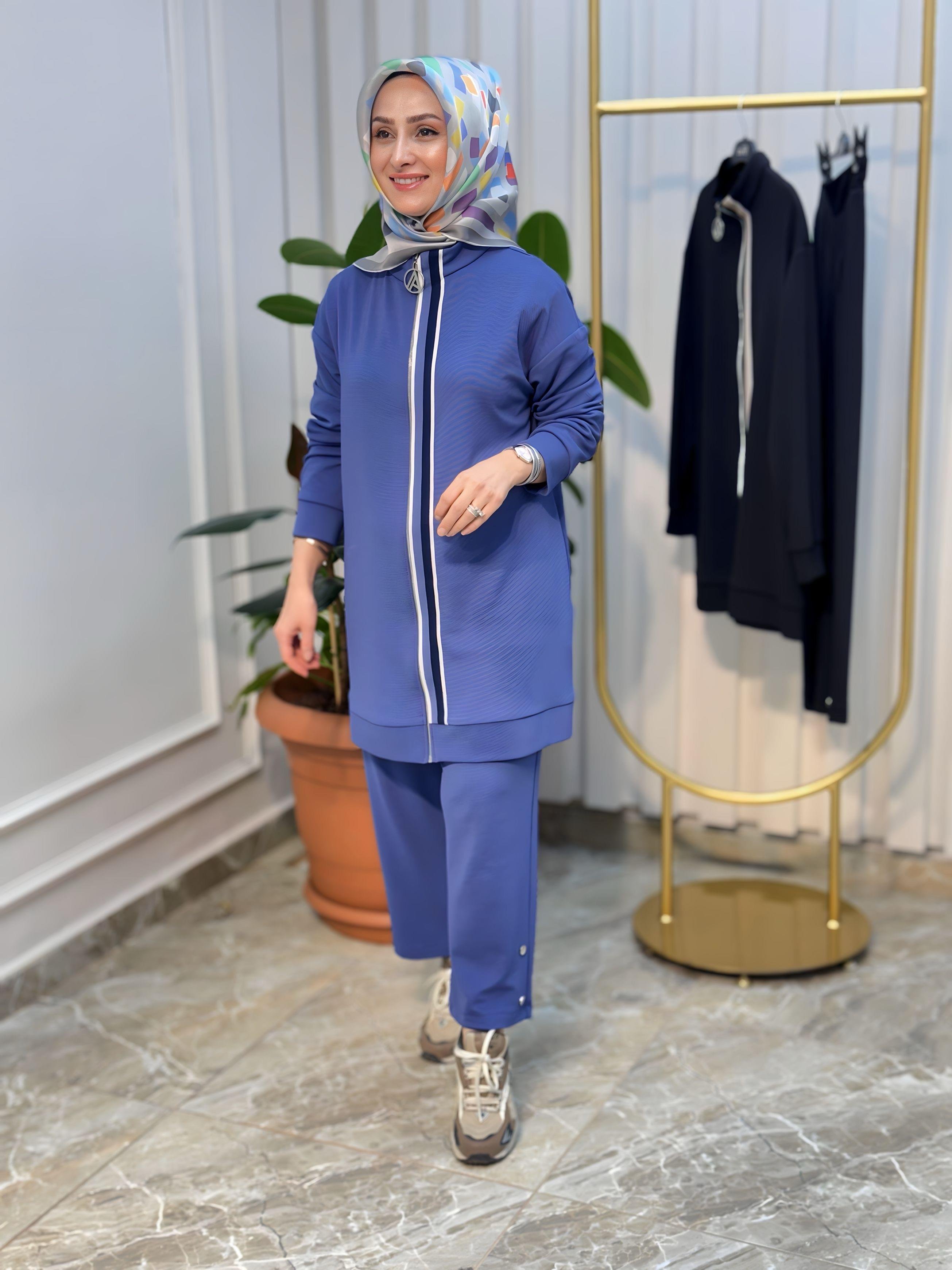 ARMİNE TREND ÖN ŞERİT DETAYLI PANTOLONLU TAKIM 25YT633