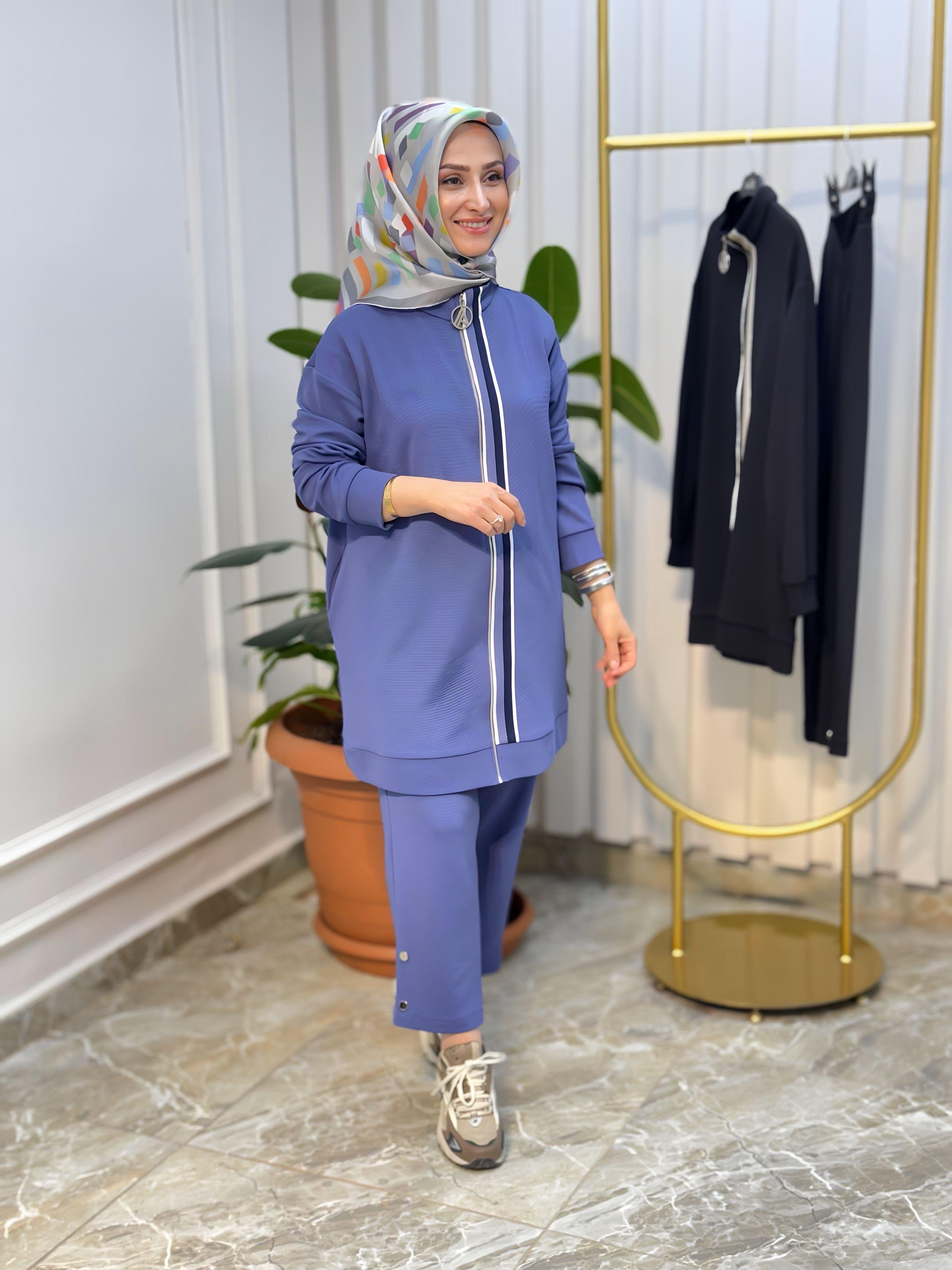 ARMİNE TREND ÖN ŞERİT DETAYLI PANTOLONLU TAKIM 25YT633