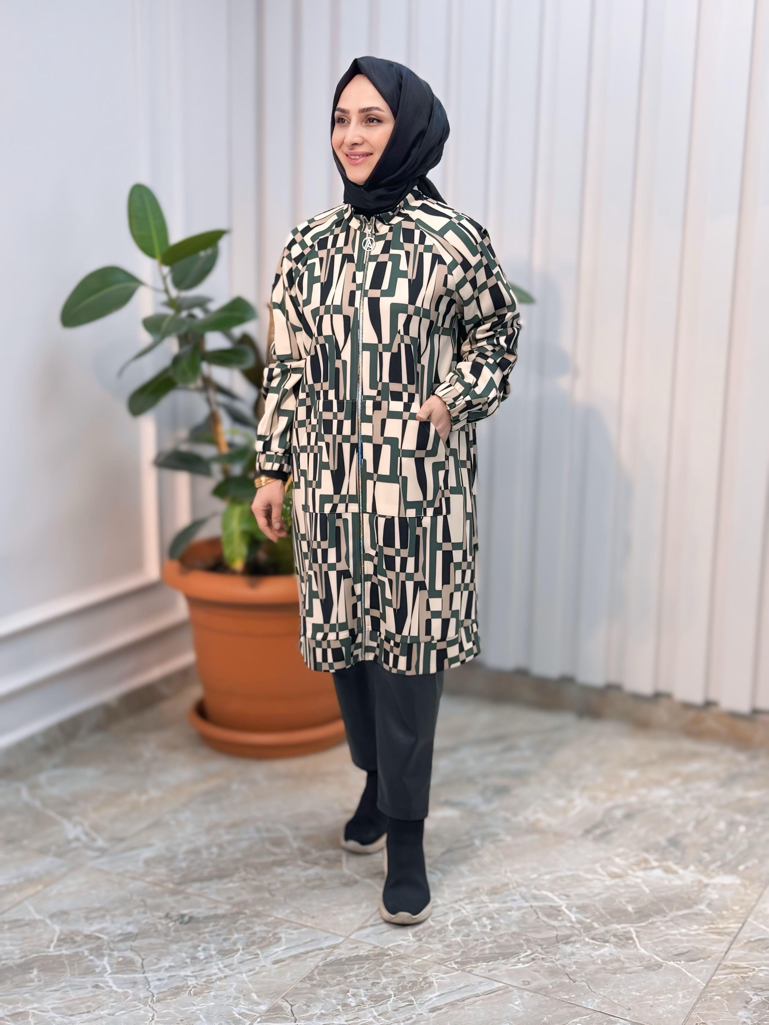 ARMİNE TREND ÖNÜ FERMUARLI RENK GARNİLİ  KADIN GİY-ÇIK -24KT420