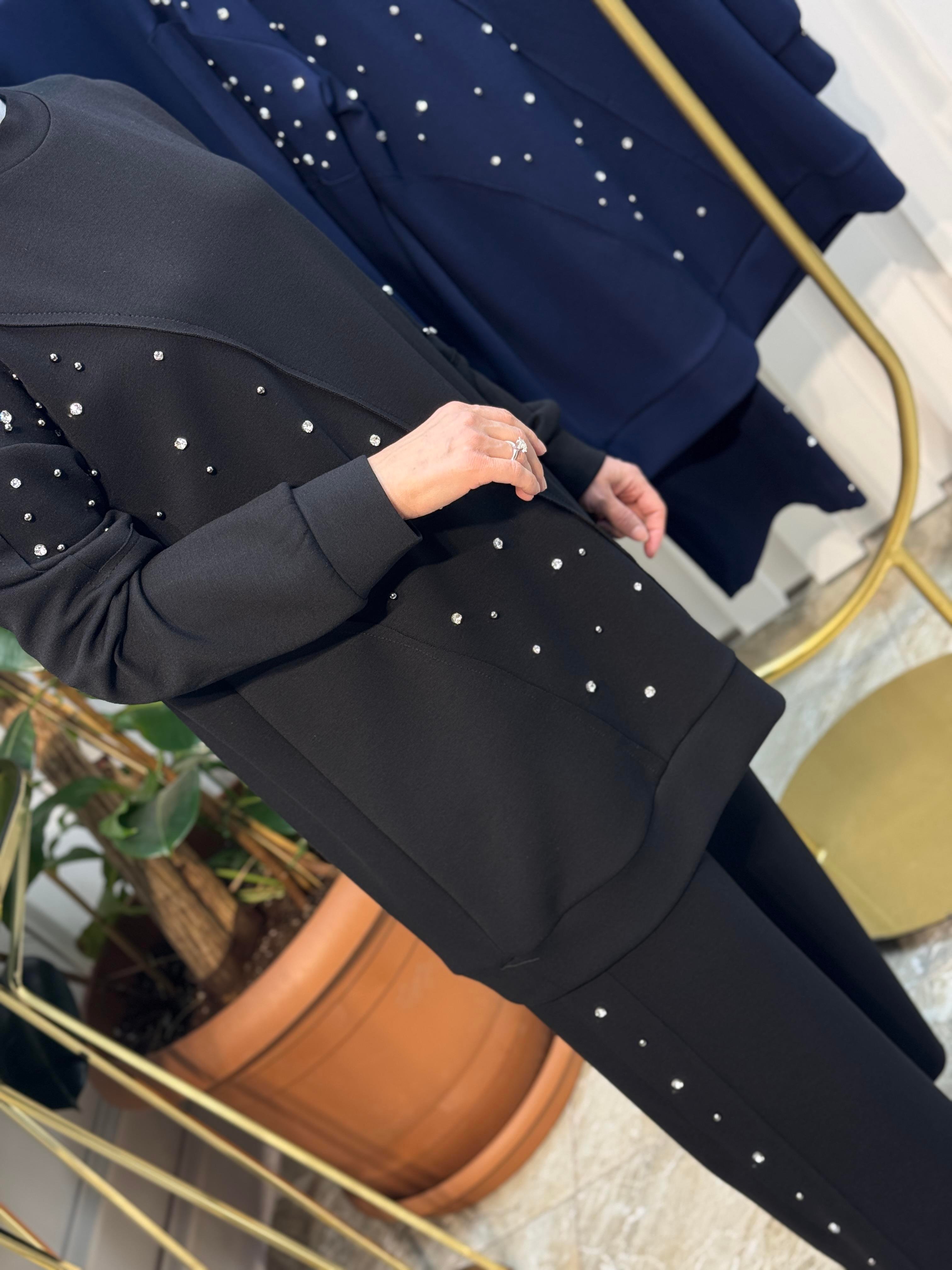 ARMİNE TREND TAŞ DETAYLI PANTOLONLU TAKIM - 25YT637