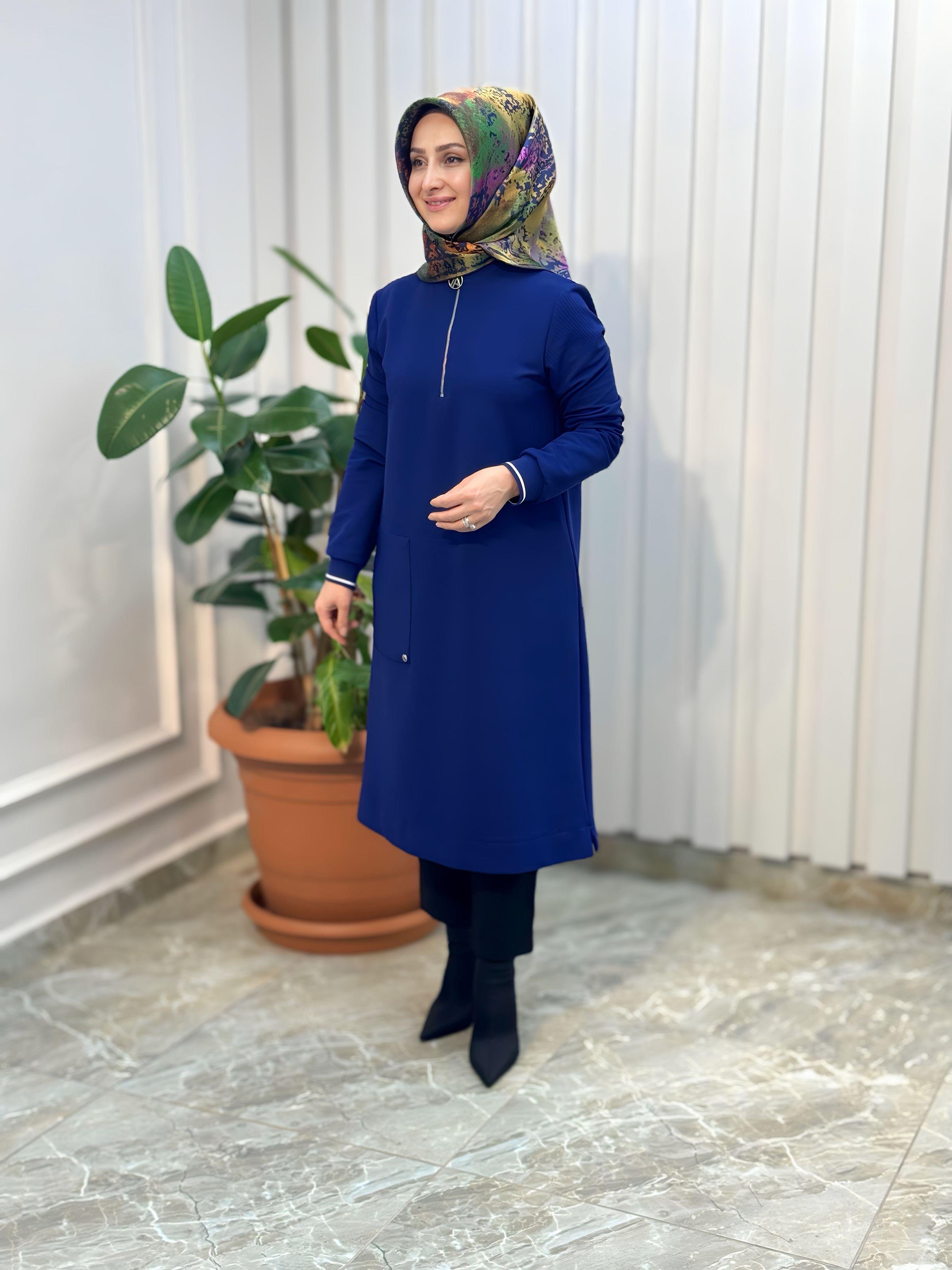ARMİNE TREND YAN CEP DETAYLI TUNİK 24KT453