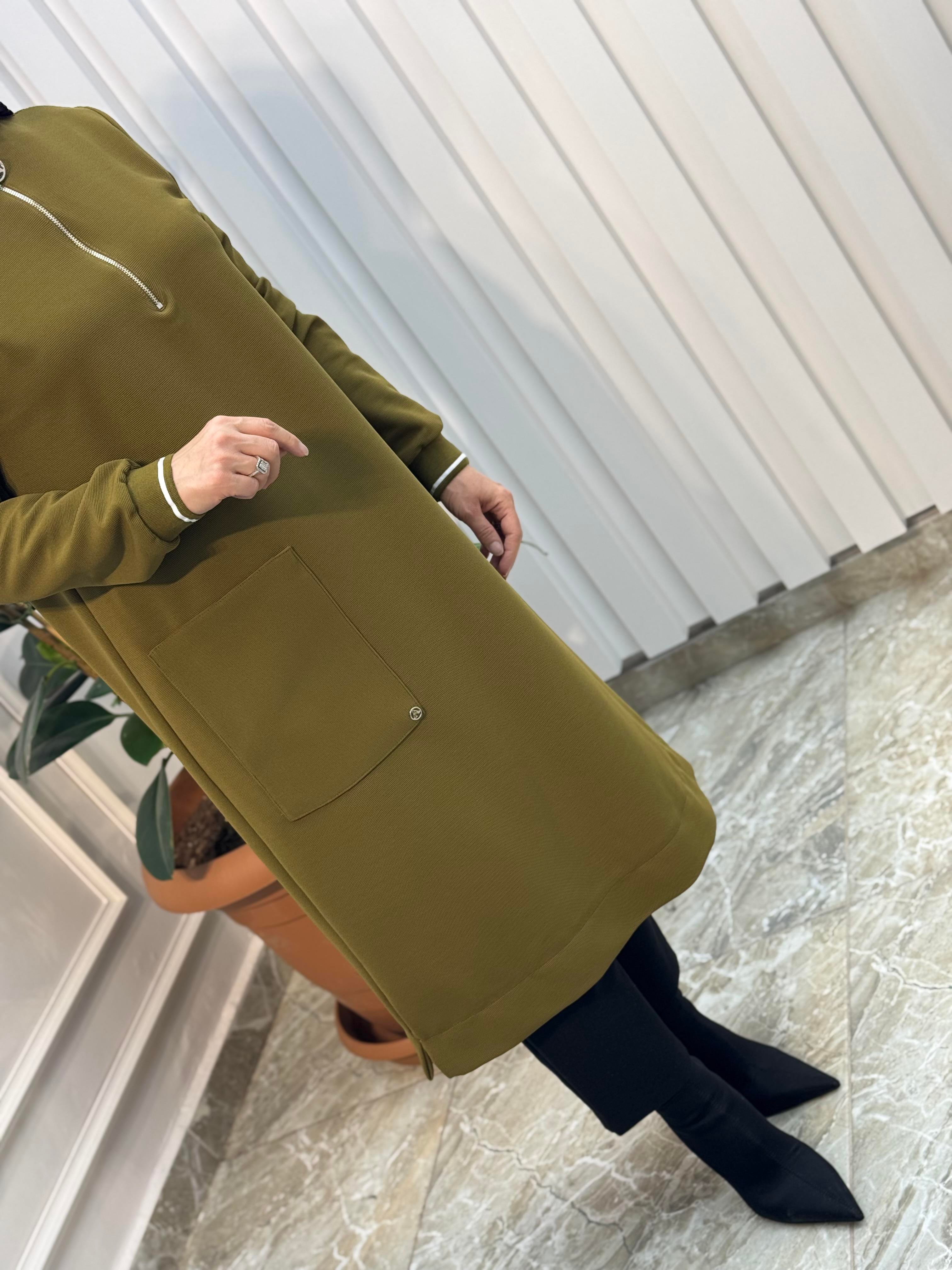 ARMİNE TREND YAN CEP DETAYLI TUNİK 24KT453