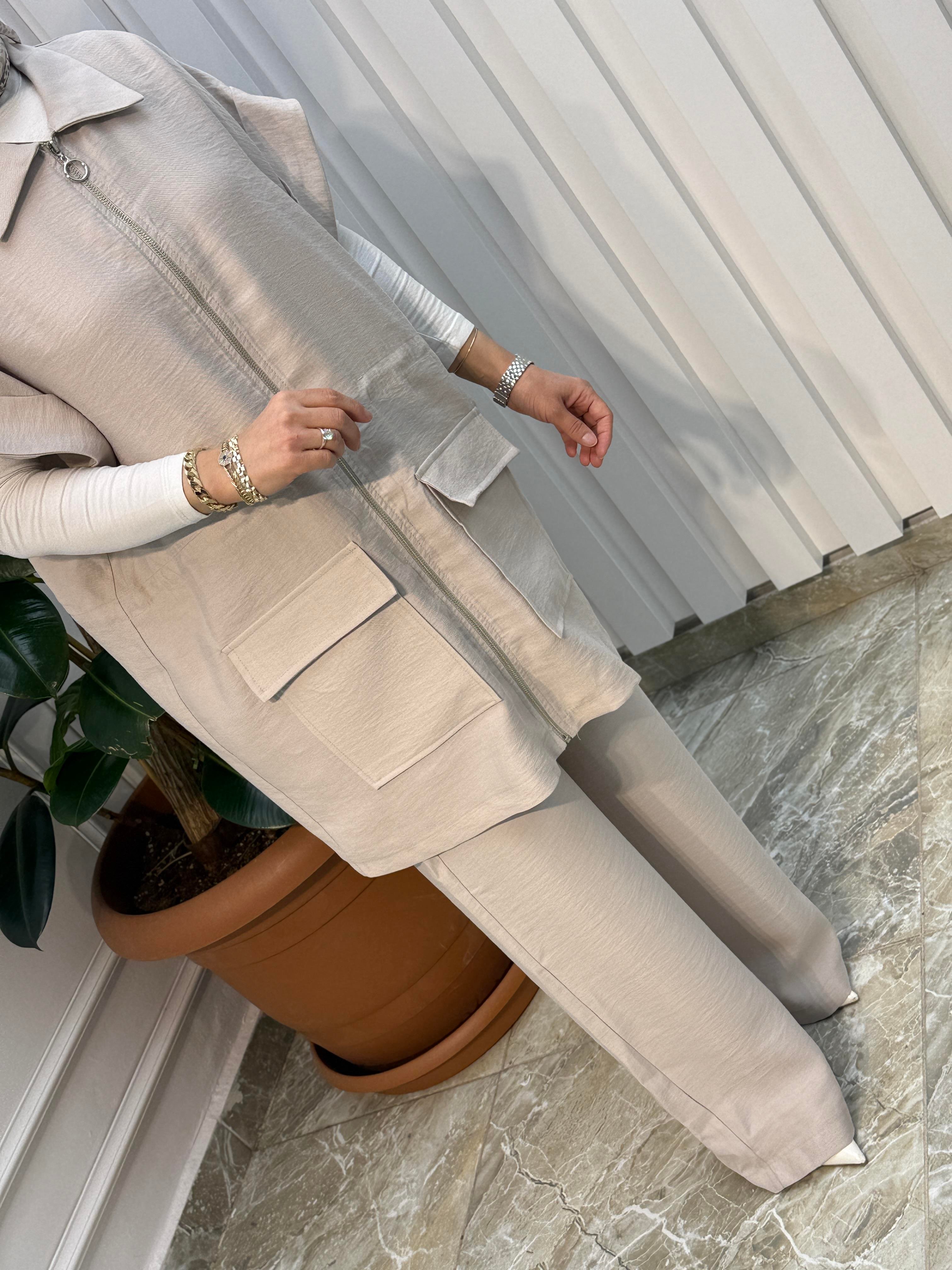 ARMİNE TREND YELEKLİ PANTOLONLU TAKIM - 25YT685