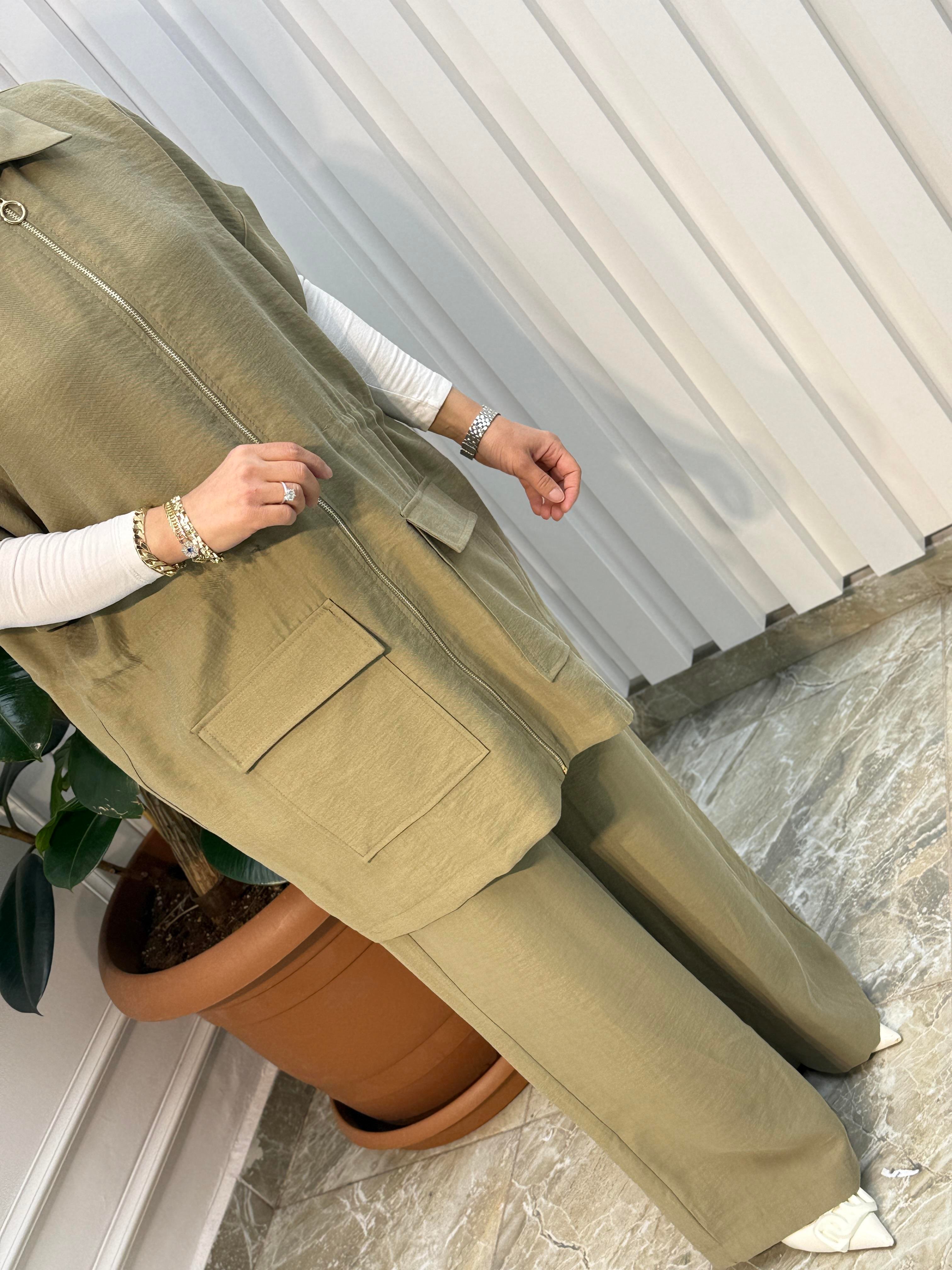 ARMİNE TREND YELEKLİ PANTOLONLU TAKIM - 25YT685