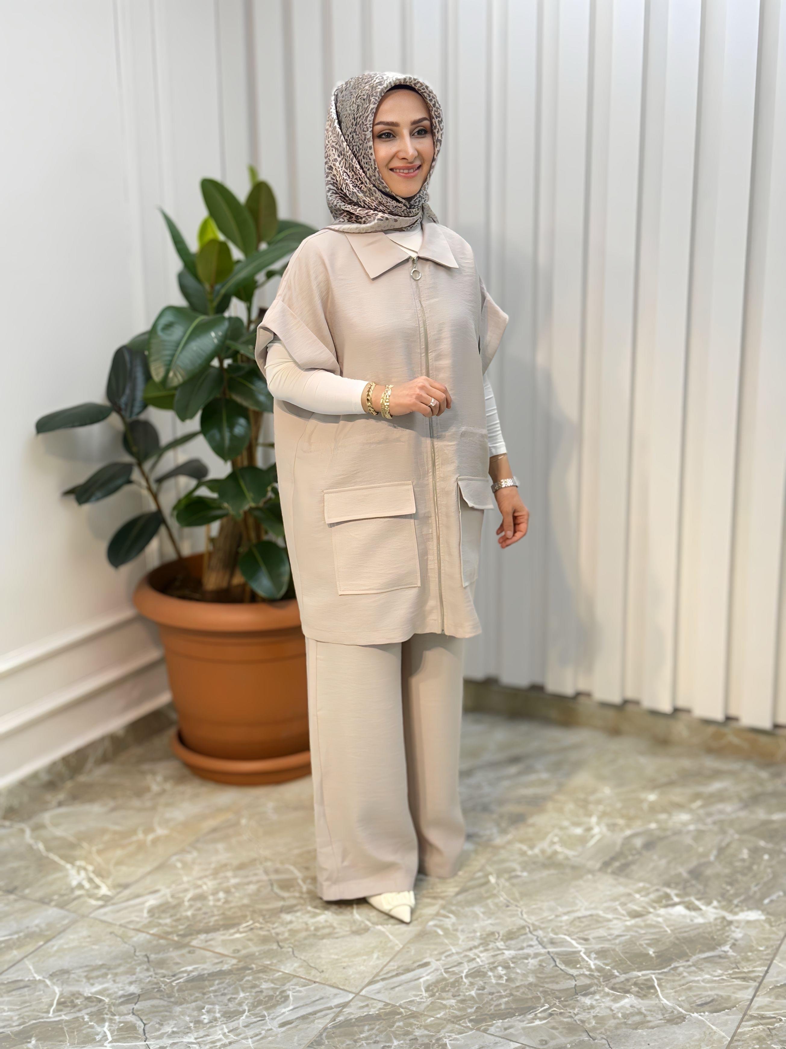 ARMİNE TREND YELEKLİ PANTOLONLU TAKIM - 25YT685