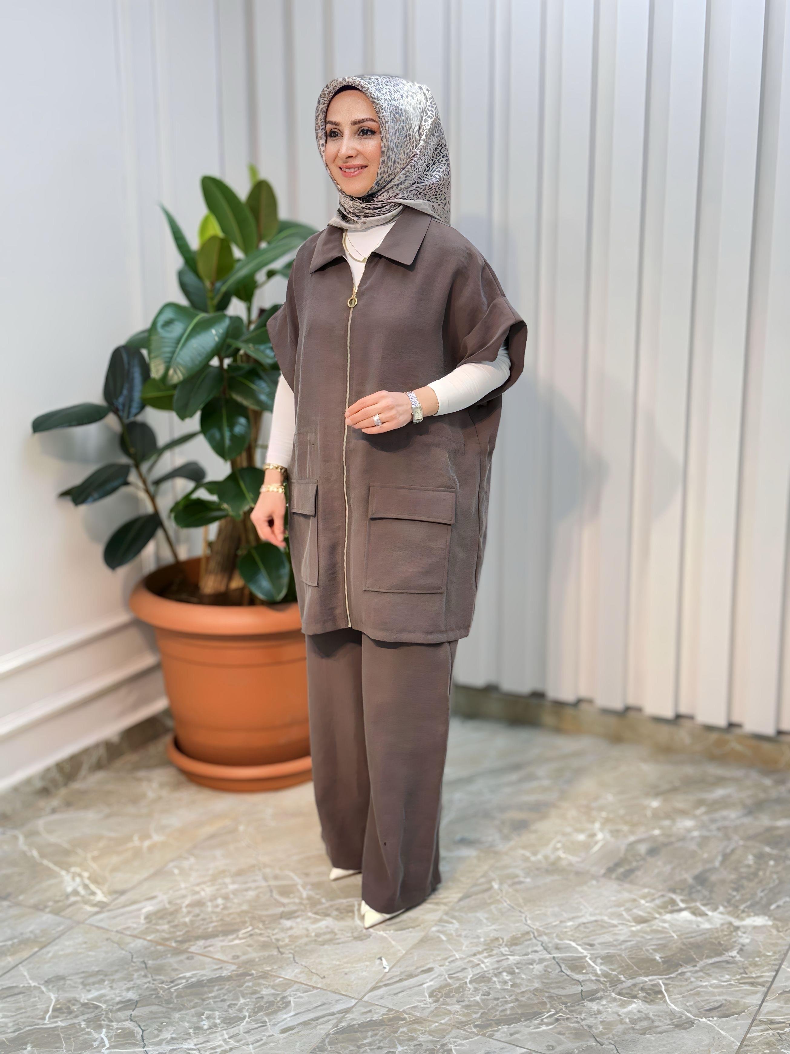 ARMİNE TREND YELEKLİ PANTOLONLU TAKIM - 25YT685