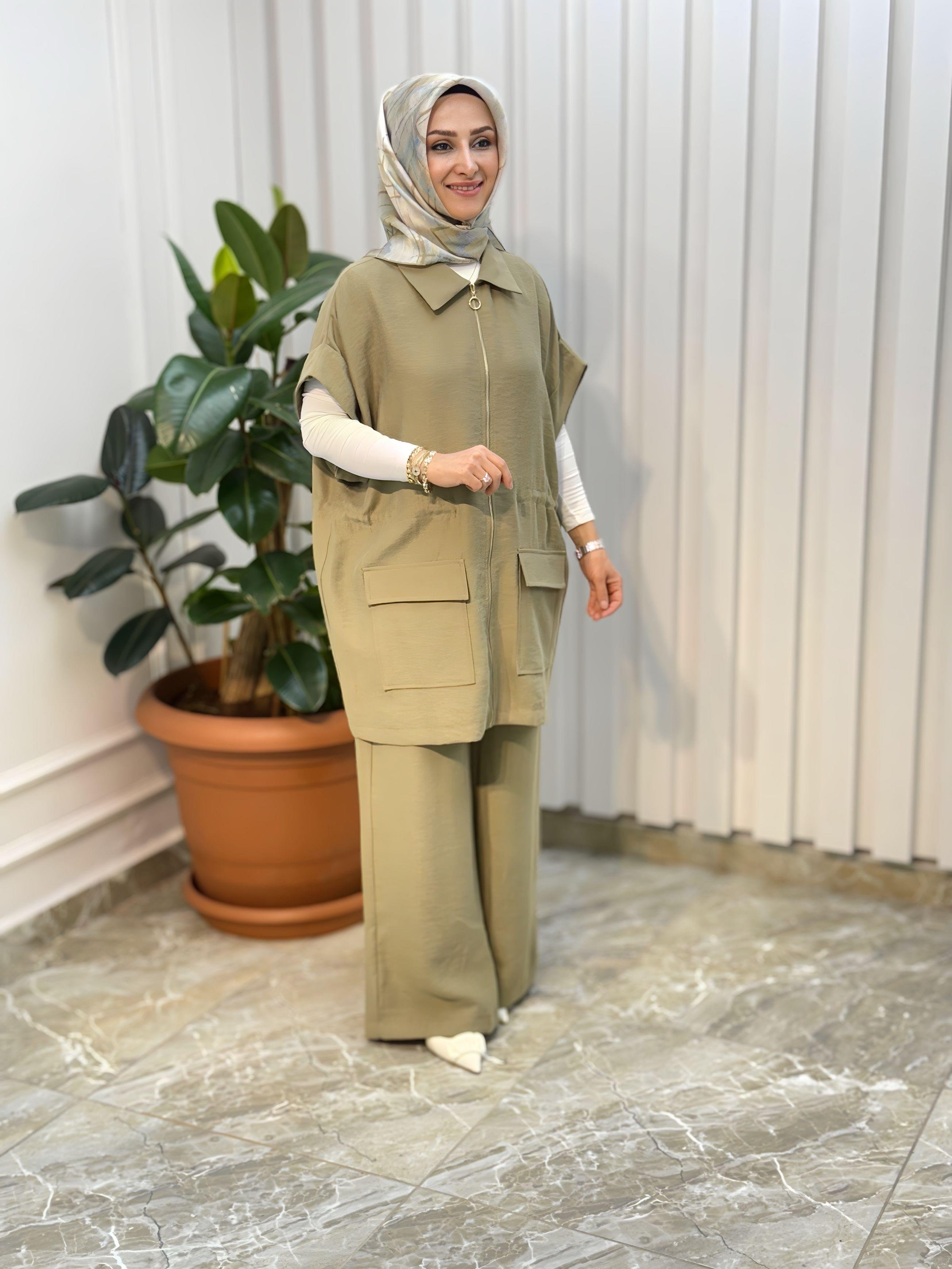 ARMİNE TREND YELEKLİ PANTOLONLU TAKIM - 25YT685